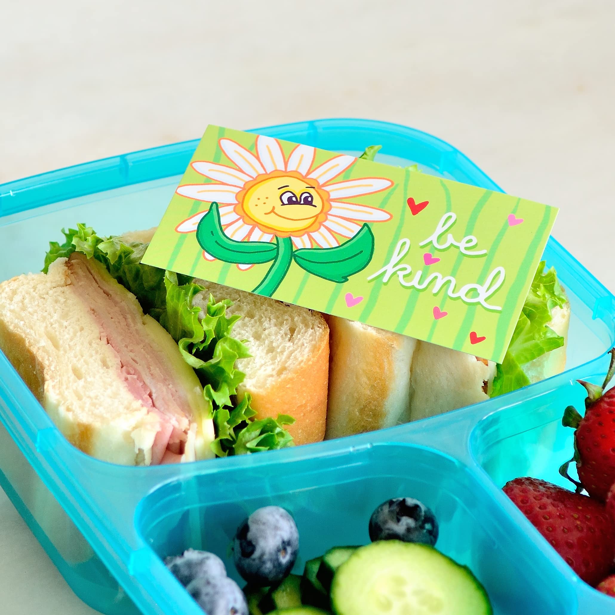Youngever 300 Pack Lunch Box Cards For Kids, 50 Unique Design, Lunch Box Notes, Motivational And Inspirational Thinking Cards