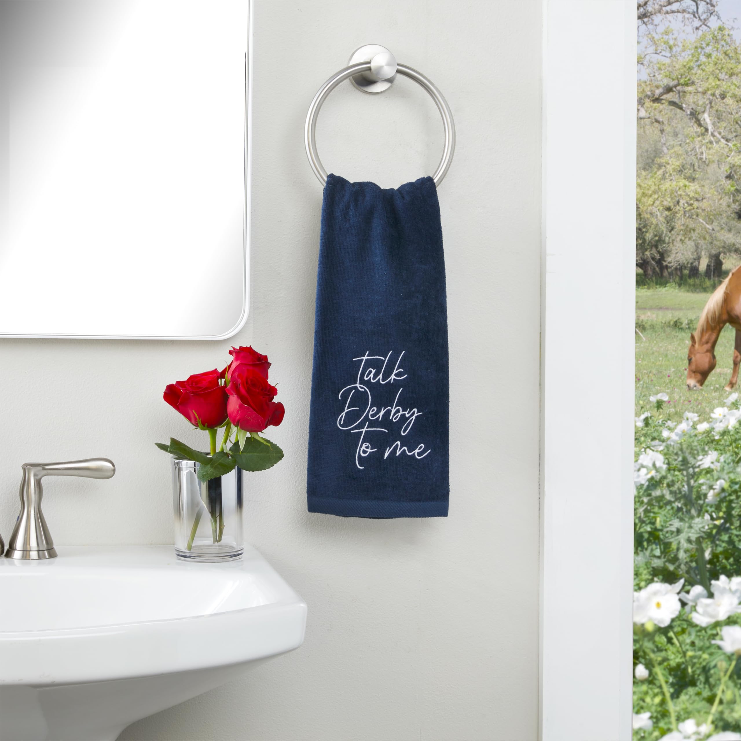 Skl Home Talk Derby Hand Towel (2-Pack)