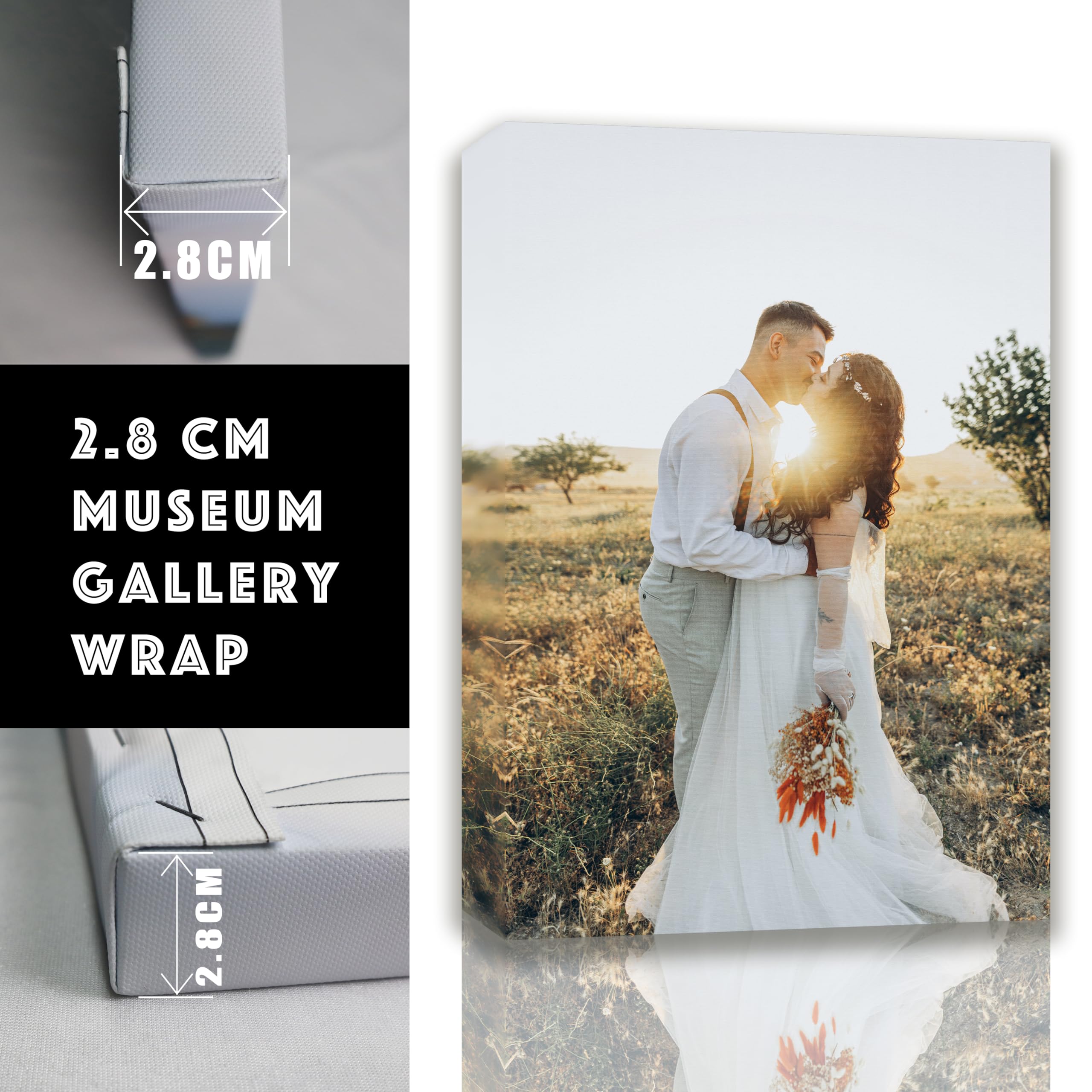 Personalized Custom Canvas Prints (Framed Canvas, 8'' X 10'') - Custom Canvas Print With Your Photo - Perfect For Home Decor, Gi