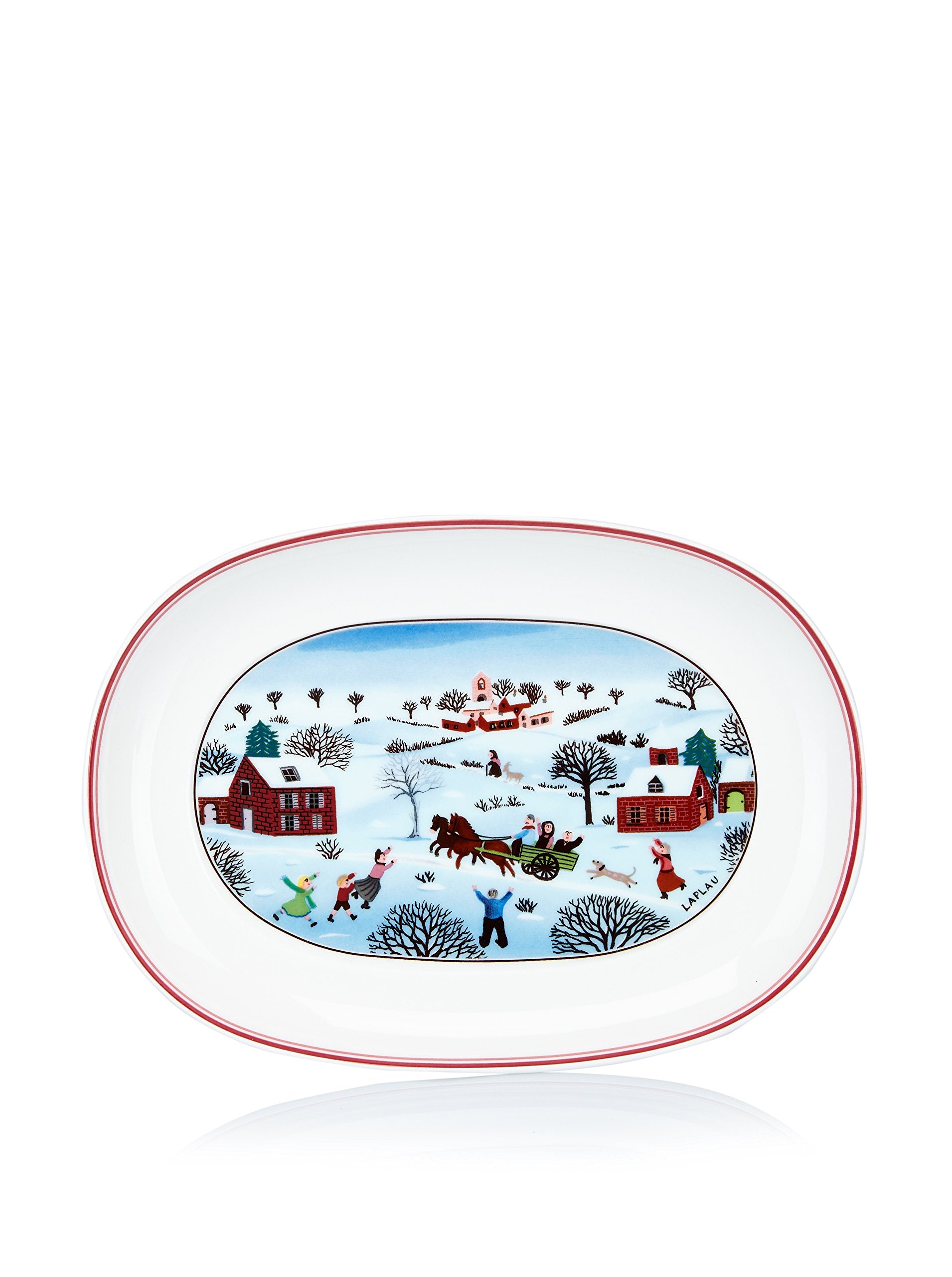 Villeroy & Boch Naif Christmas Pickle Dish, 7.75''