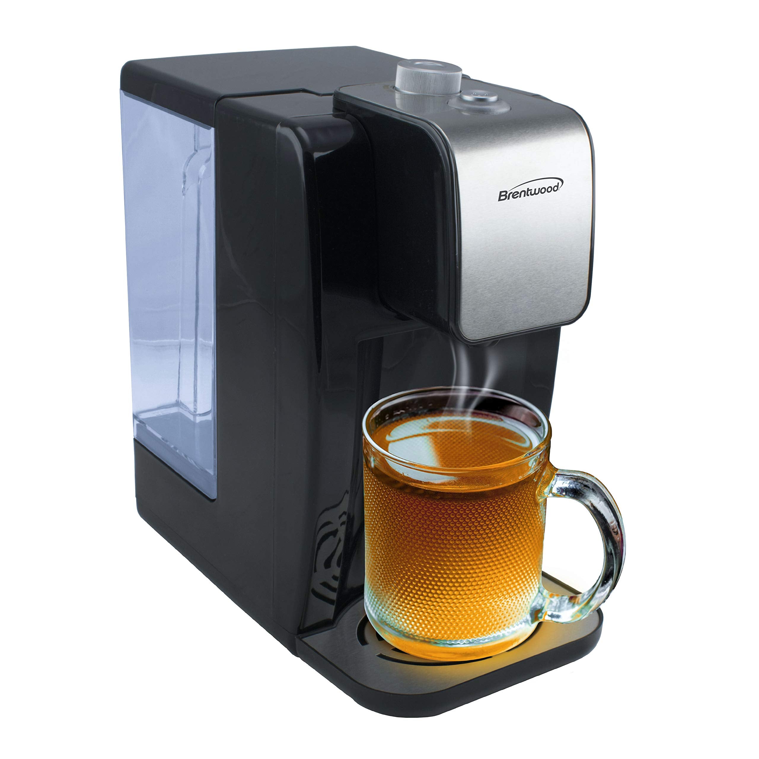 Brentwood KT-2200 2.2 Liter 1800w Single Touch Instant Hot Water Dispenser, Black