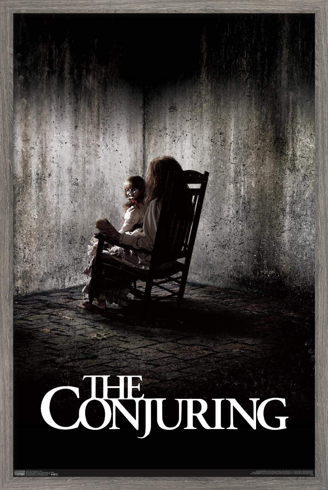 Trends International The Conjuring - Chair Wall Poster, 14.725'' X 22.375'', Barnwood Framed Version