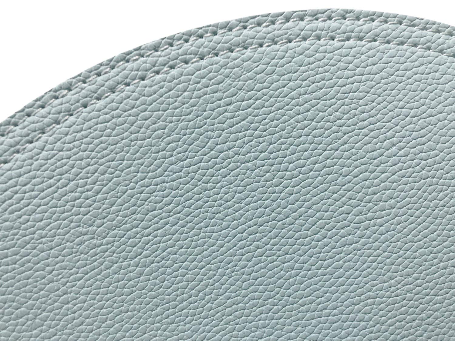 Faux Leather Round Placemats And Coasters, Coffee Mats Kitchen Table Mats, Waterproof, Easy To Clean For Kitchen Dining Round Ta