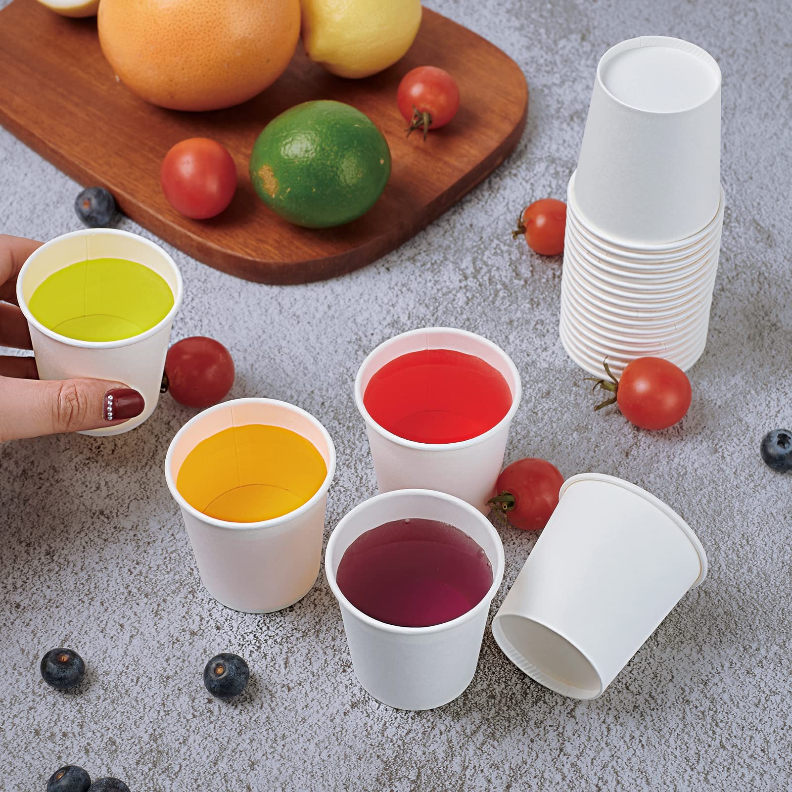 Litopak 480 Pack 5 Oz Disposable Paper Cups, Disposable Mouthwash Cups, Small Disposable Cups, Mini Paper Cups For Parties, Picn