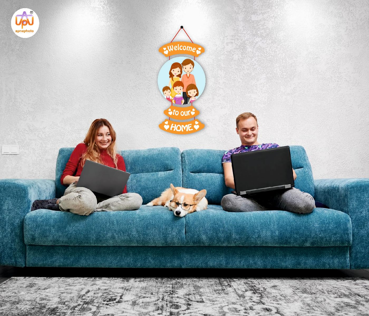 CRAFTY ADDA Rustic Farmhouse Wooden Wall Hanging Handcrafted Home Dcor with Elegant Script and Distressed Finish Perfect for Ent