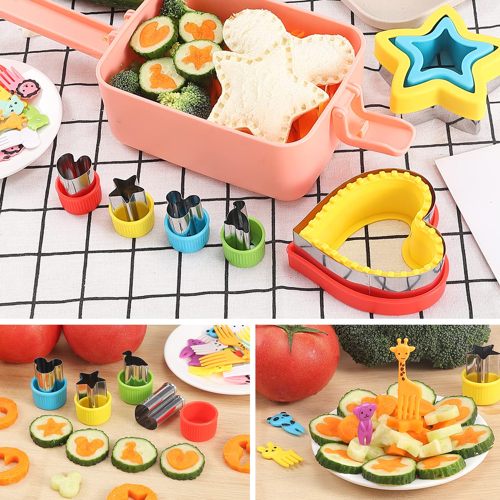 Uncrustables Maker,28 Pcs Sandwich Cutter And Sealer Set For Kids,Uncrustable Sandwich Cutter, Sandwich Cutters For Kids Lunch,