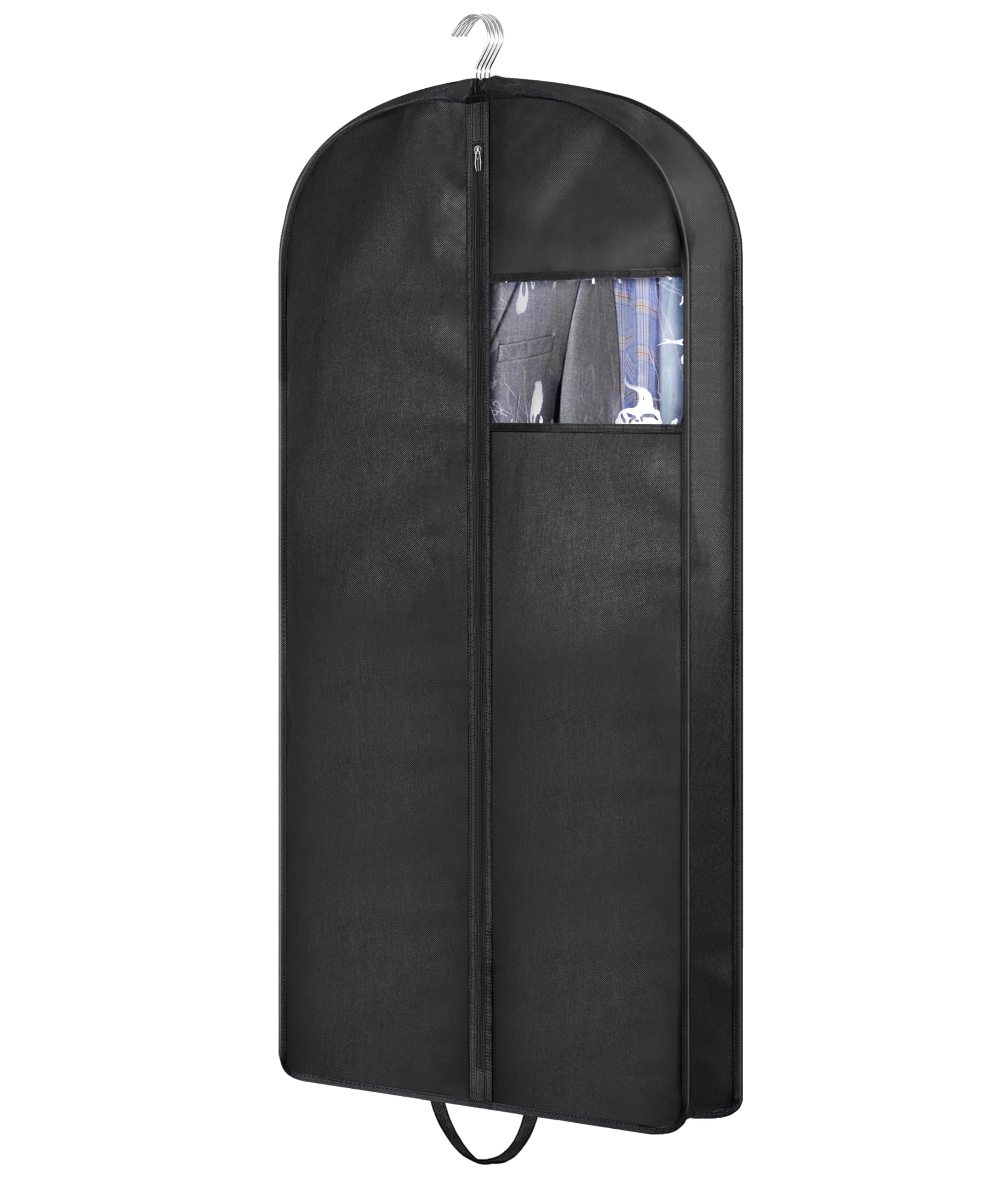 Kimbora 43'' Garment Bag For Travel, Gusseted Suit Bags For Men With Handles Garment Bags For Hanging Clothes Storage Suit Cover