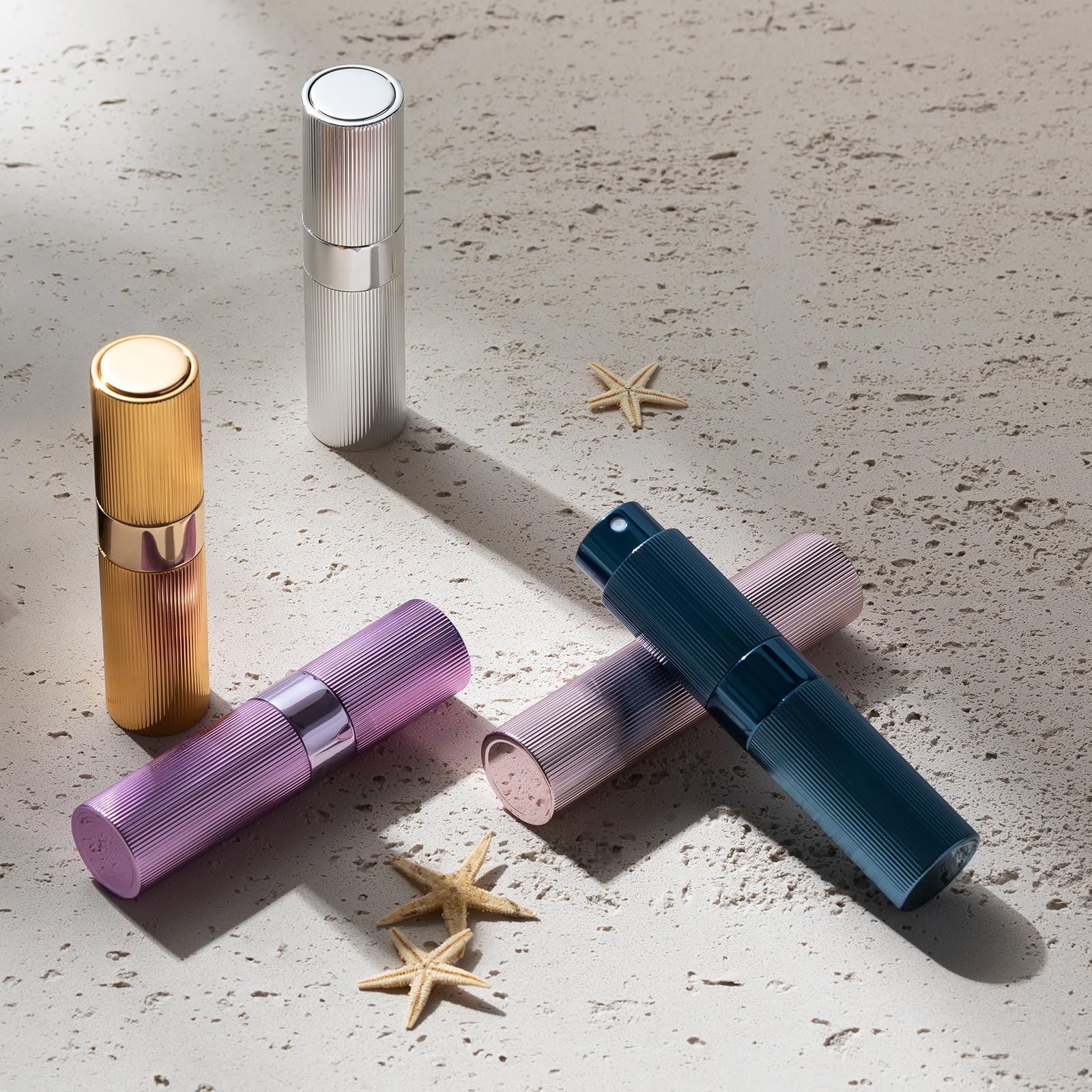 Lisapack 8Ml Perfume Atomizer Spray Bottle, 1Pcs Travel Cologne Sprayer Refillable, Empty Mini Portable Perfume Dispenser (Black