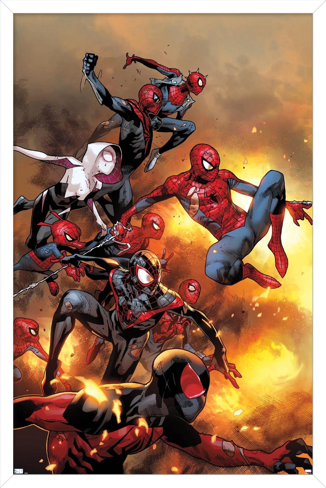 Trends International Marvel Comics - Spider-Verse - The Amazing Spider-Man #13 Wall Poster, 22.37'' X 34.00'', White Framed Vers