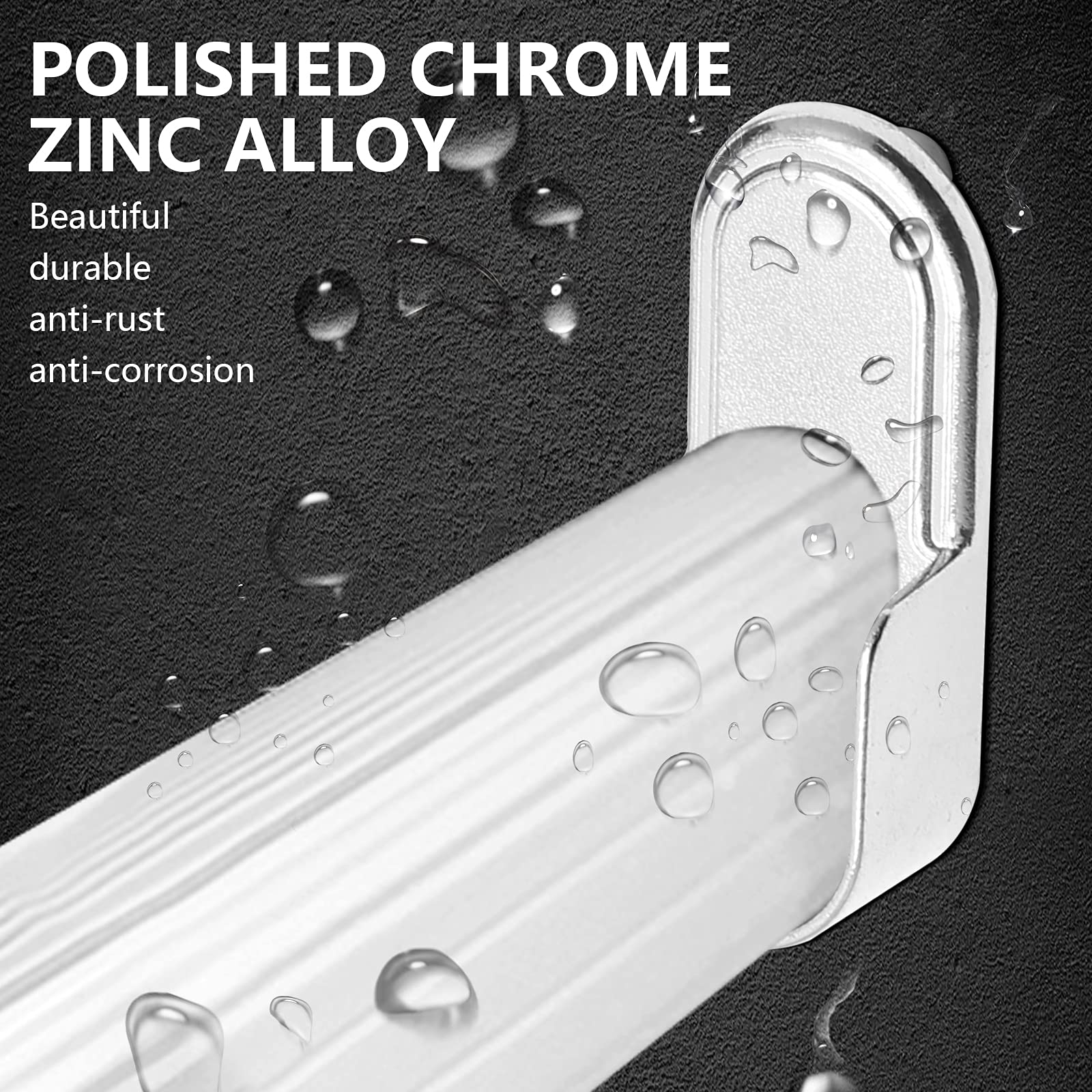 Jiozermi 2 Pack Oval Closet Rod End Supports With 1 Mounting Hole, Wardrobe Bracket Rod Holders Fit For 15X30Mm Oval Rods, Flang