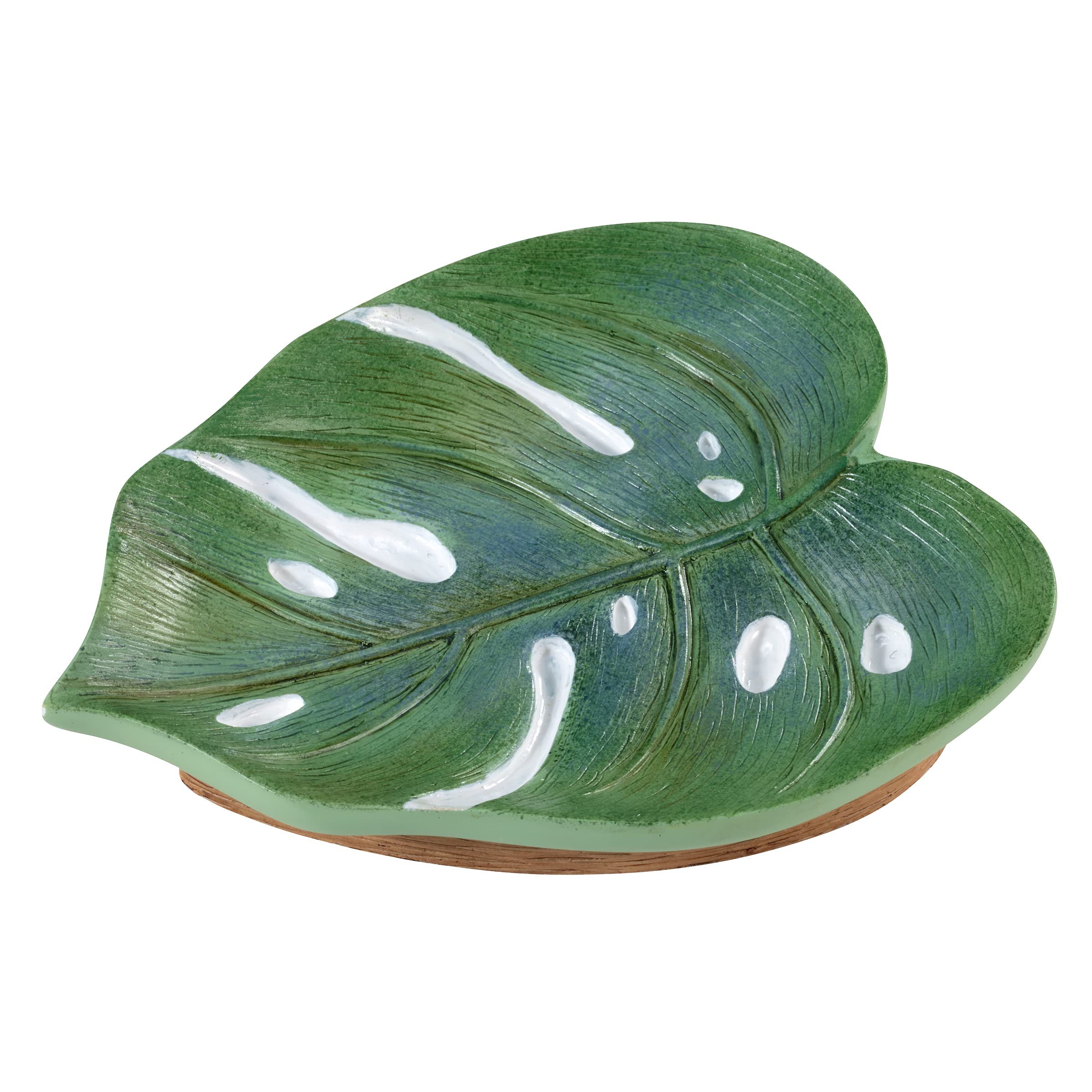 Avanti Linens - Soap Dish, Countertop Decor, Palm Tree Leaves Inspired Home Decor (Viva Palm Collection)