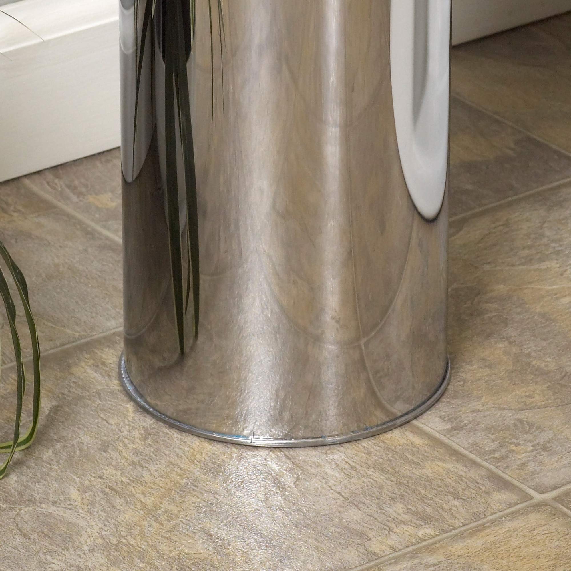 Zenna Home Toilet Paper Holder  Canister Holds 3 Rolls  Stainless Steel