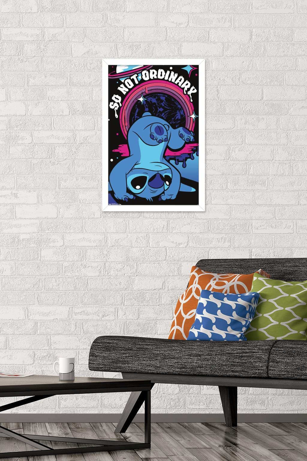 Trends International Disney Lilo And Stitch - Ordinary Wall Poster, 14.725'' X 22.375'', White Framed Version