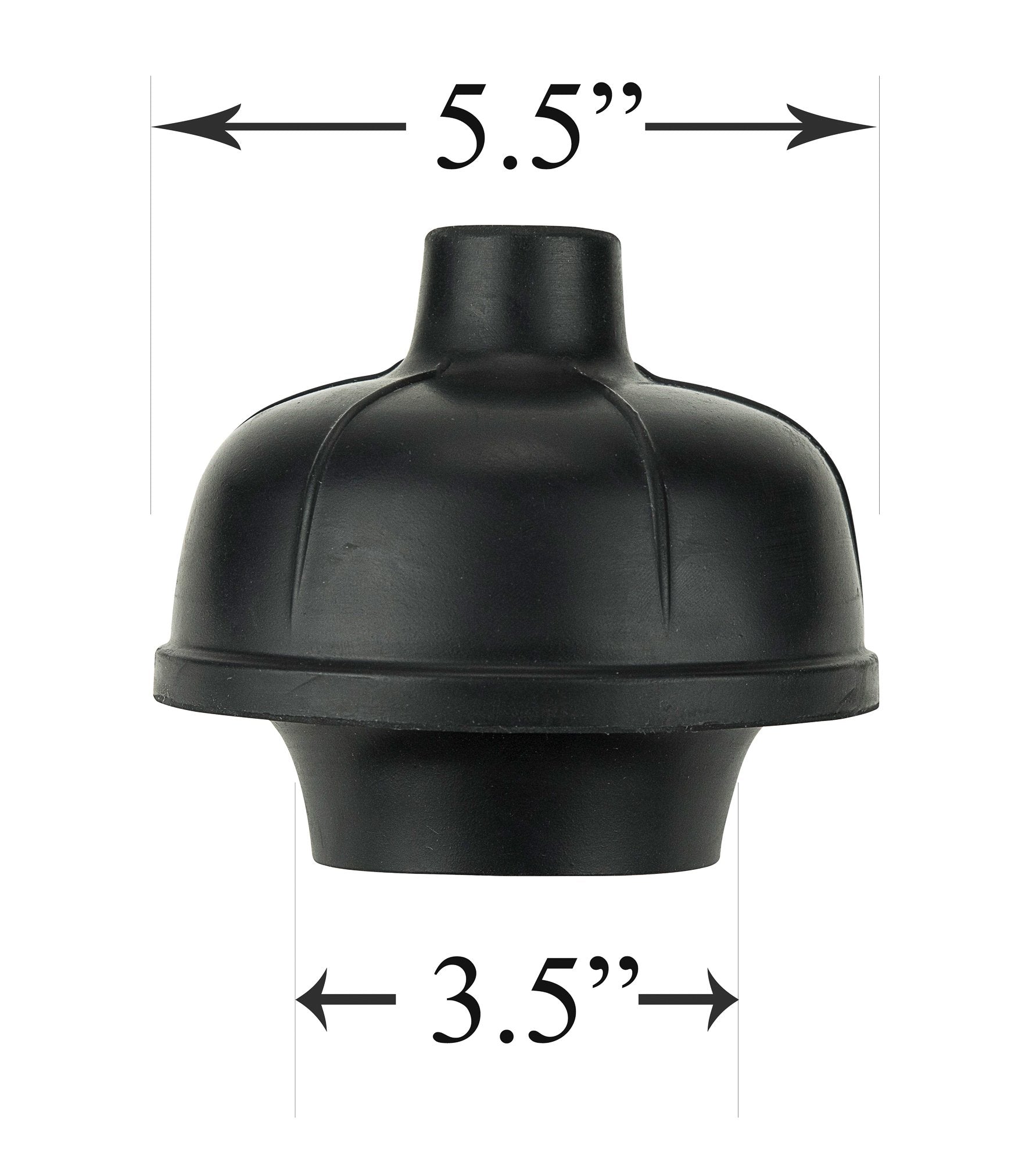 Steadmax Heavy Duty Toilet Plunger, Commercial Grade Double Thrust Force Rubber Cup With Wood Handle, 2 Pack (22'')