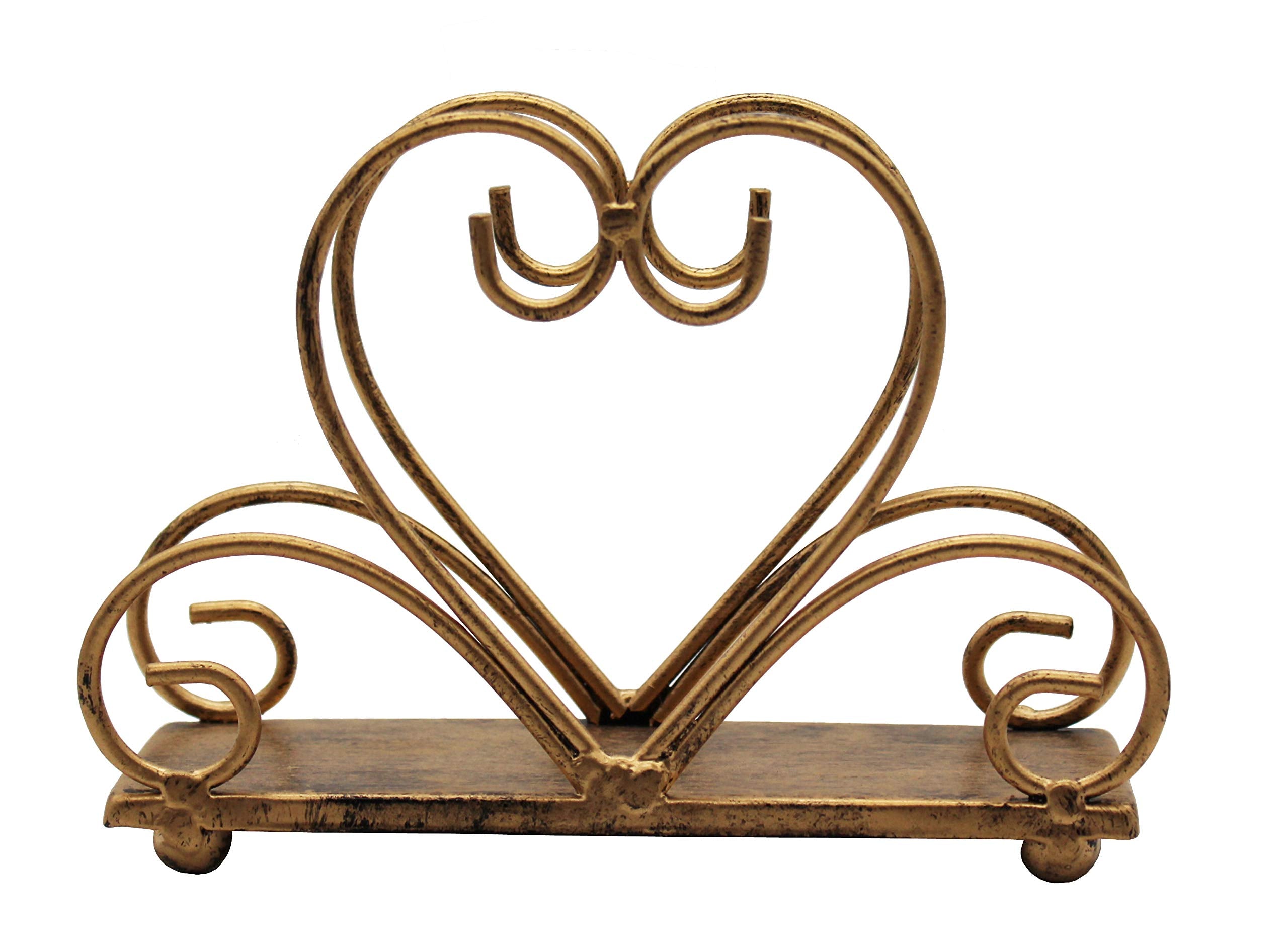 Metal Table Napkin Holder Freestanding Tissue Dispenser, Bronze