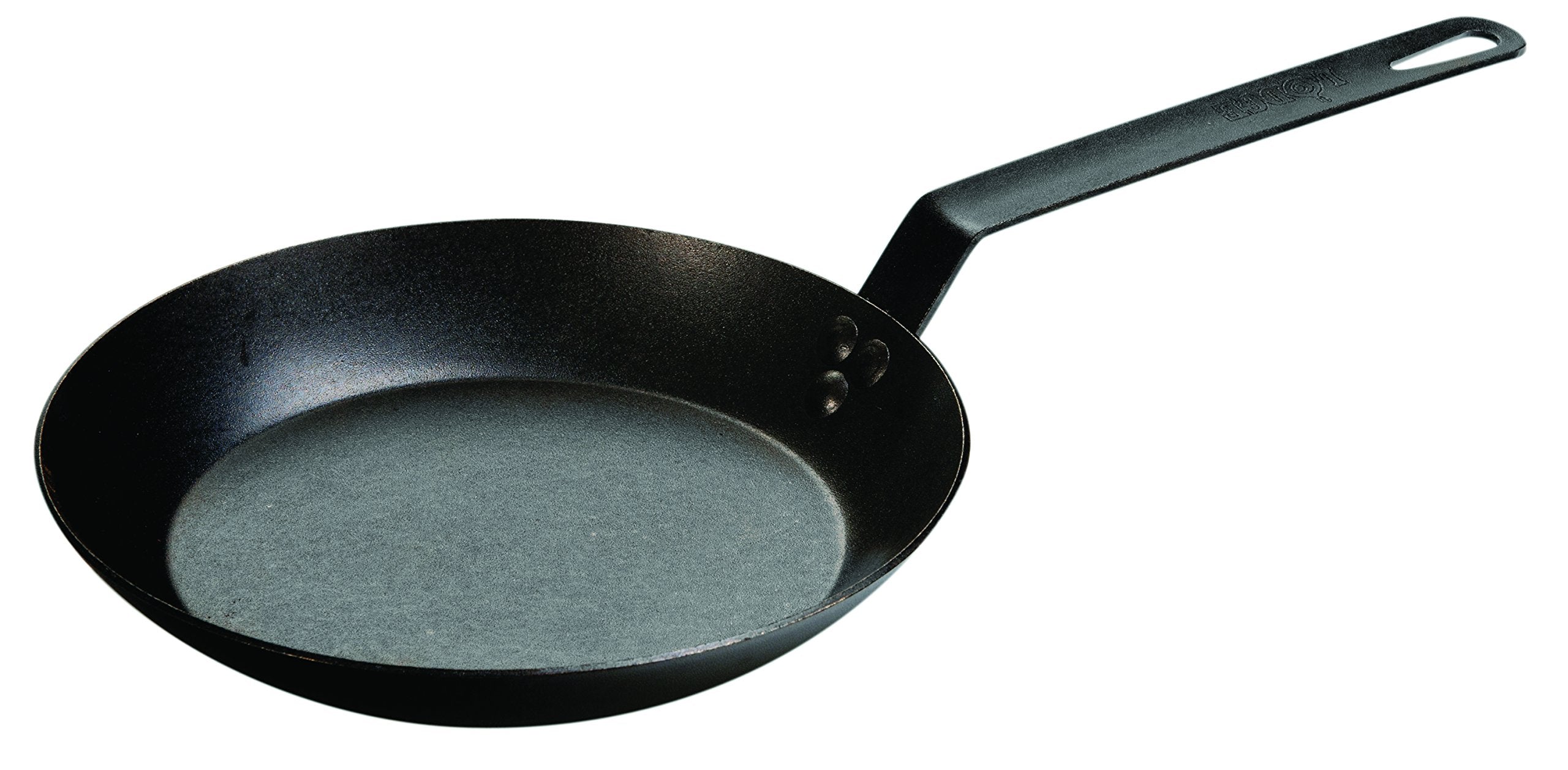 Lodge Manufacturing Company Crs10Hh61 Carbon Steel Skillet, 10-Inch, Black/Orange