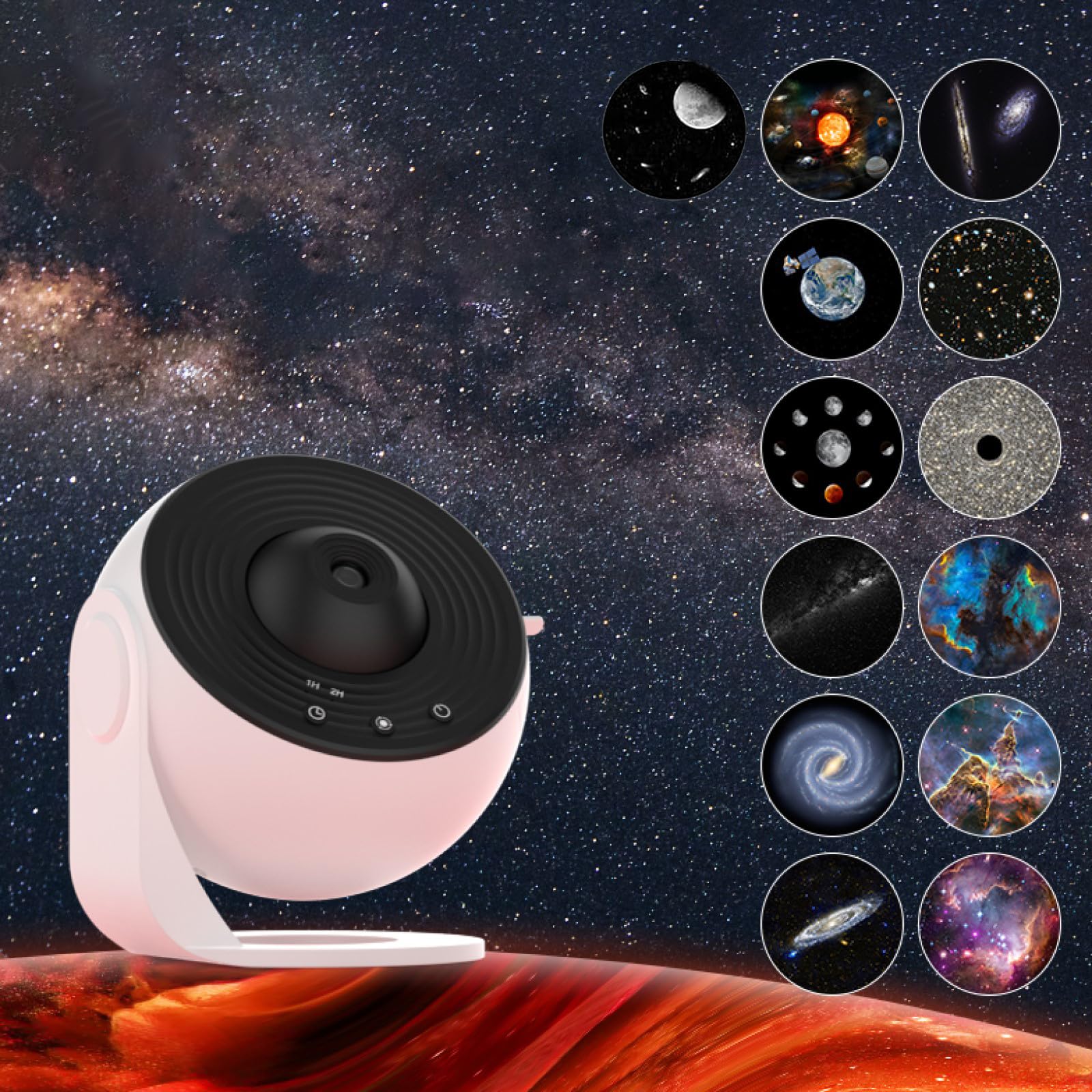 Star Projector, Galaxy Projector, Projector For Bedroom, Night Light Projector For Kids, Realistic Starry Sky Night Light With 1