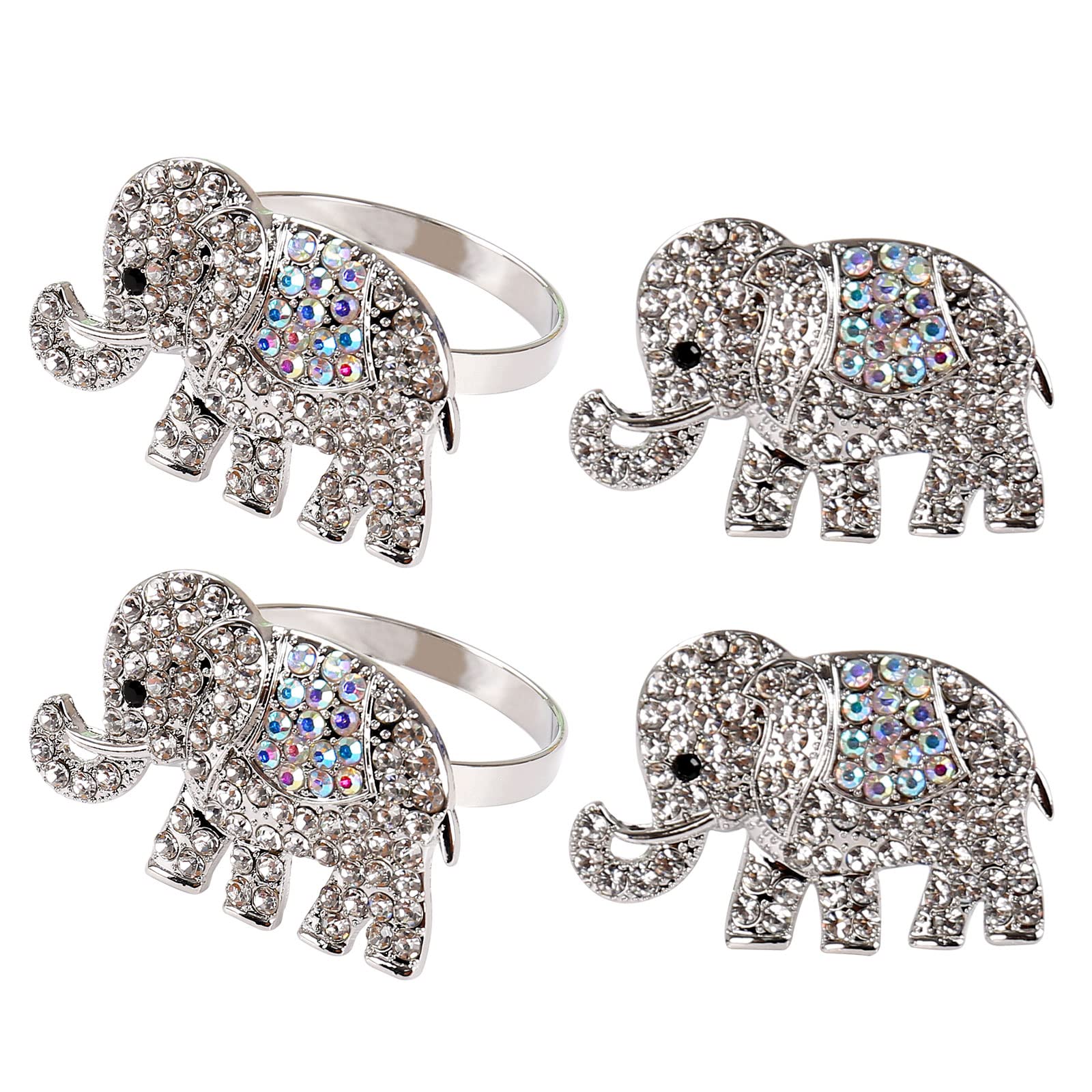 Getfitsoo Christmas Napkin Rings Set Of 4, Thanksgiving Napkin Rings Bells Napkin Rings With Green And Red Bell For Christmas Ta