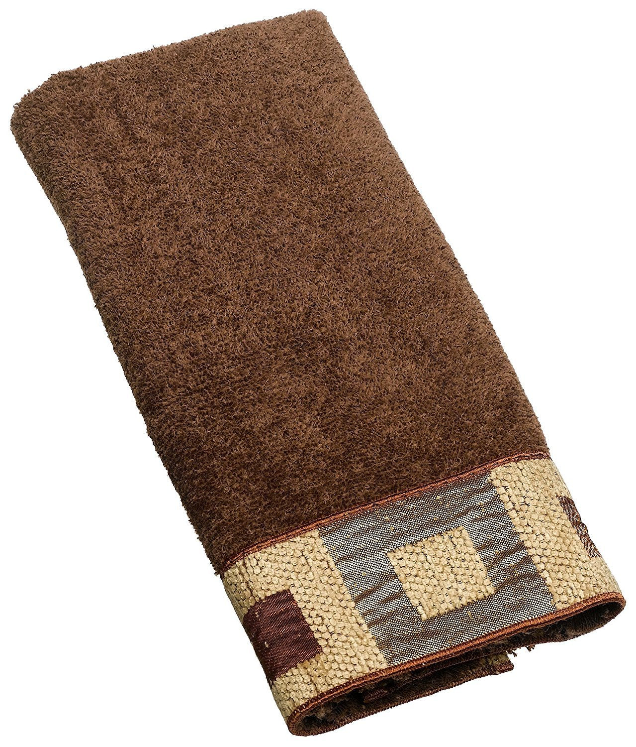 Avanti Linens Bathroom Linens Precision Collection, Fingertip Towel, Mocha