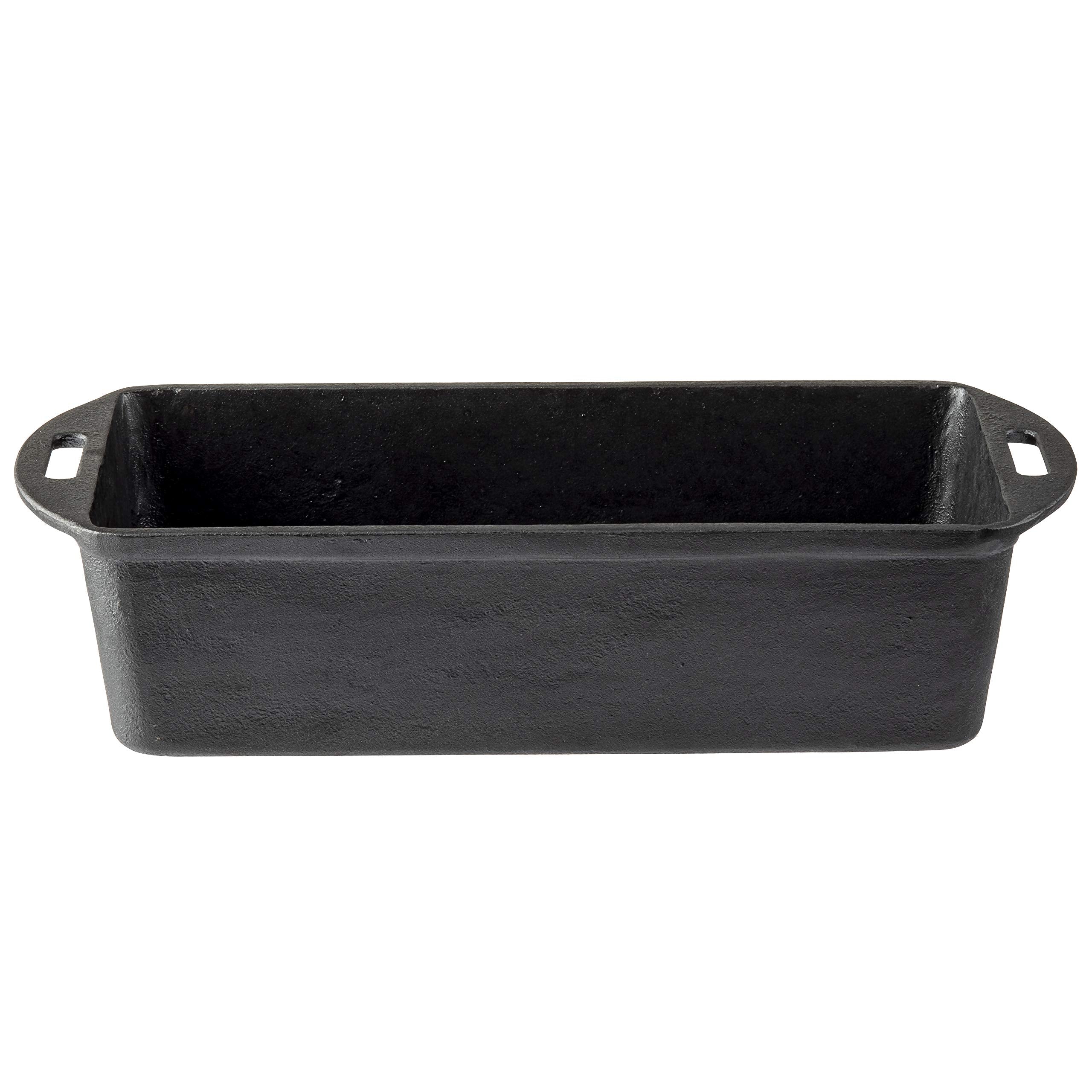 Tablecraft Rectangular Loaf Pan, Cast Iron, 10.125 X 5.25 X 2.875'' (12'' L W/Handles)