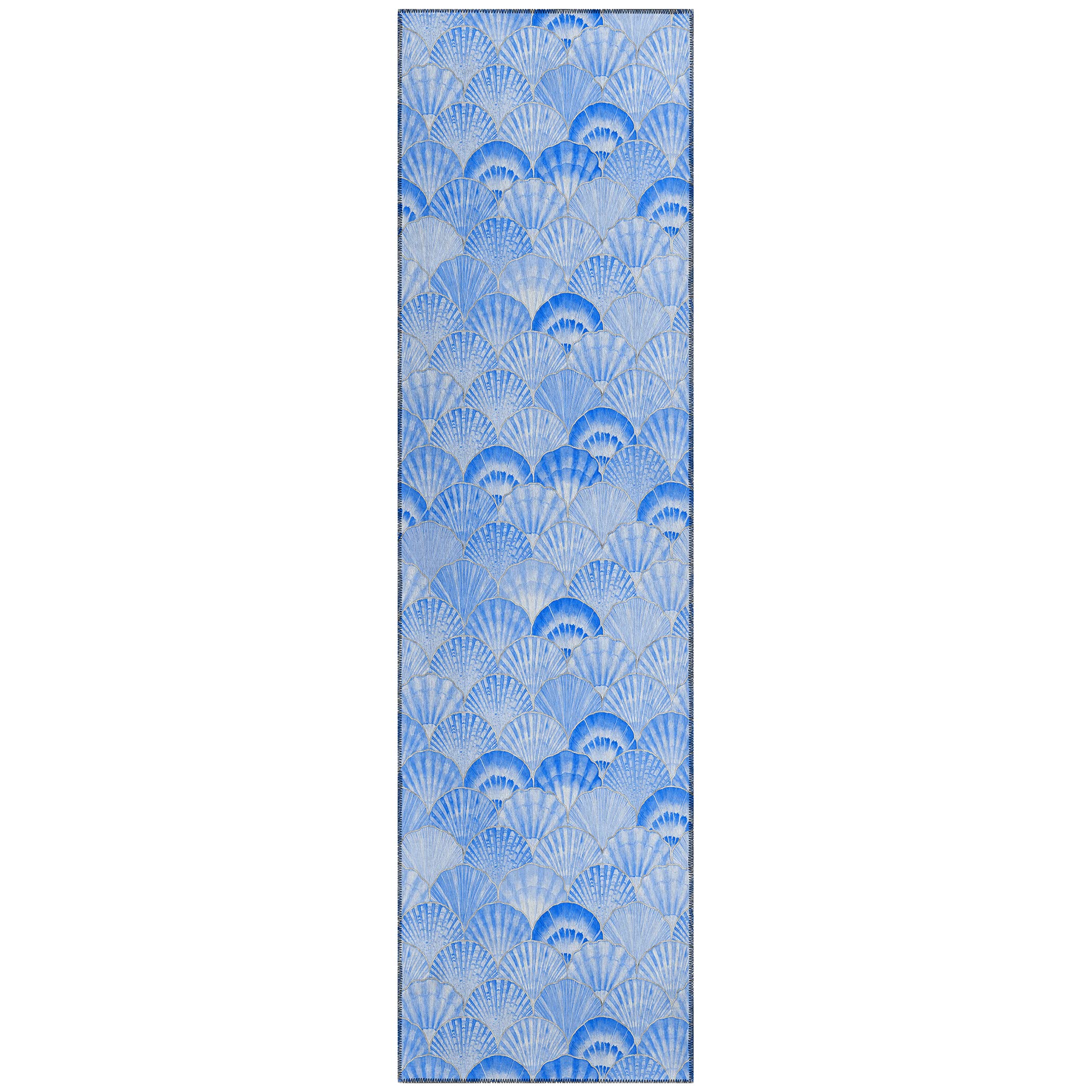 Addison Rugs Surfside ASR32 Blue 23 x 76 Indoor Outdoor Runner Rug, Easy Clean, Machine Washable, Non Shedding, Bedroom, Livin
