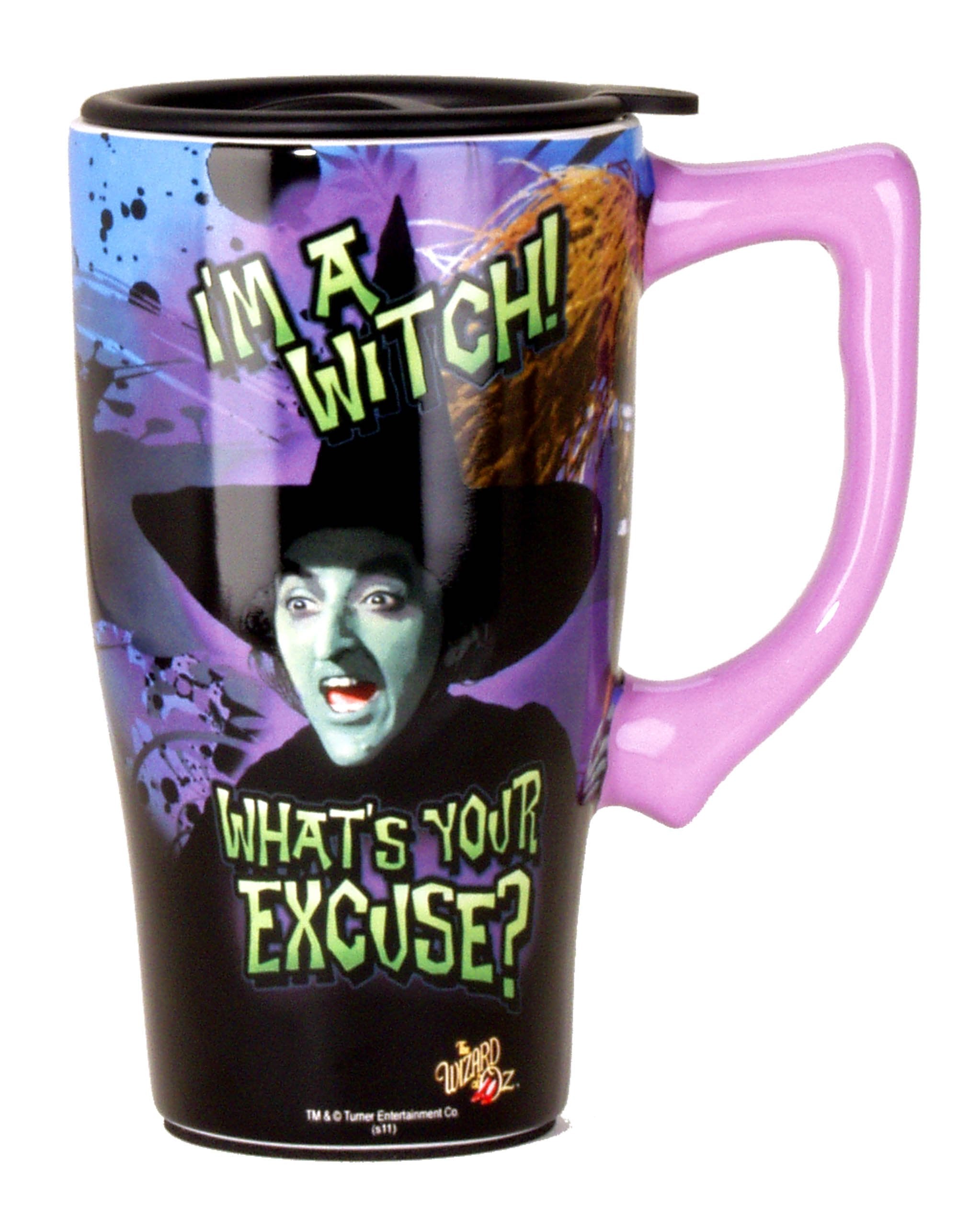 Spoontiques - Ceramic Travel Mugs - Im A Witch Cup - Hot or Cold Beverages - Gift for Coffee Lovers