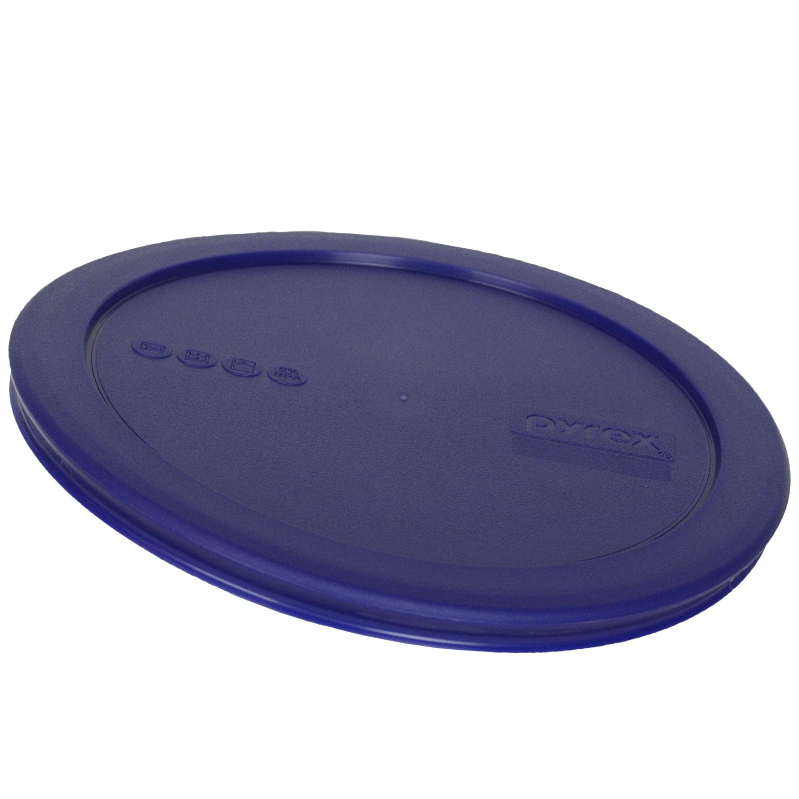 Pyrex (1) 325-Pc Blue 2.5Qt (1) 322-Pc Blue 1Qt Mixing Bowl Plastic Lids, Made In Usa - 2 Pack