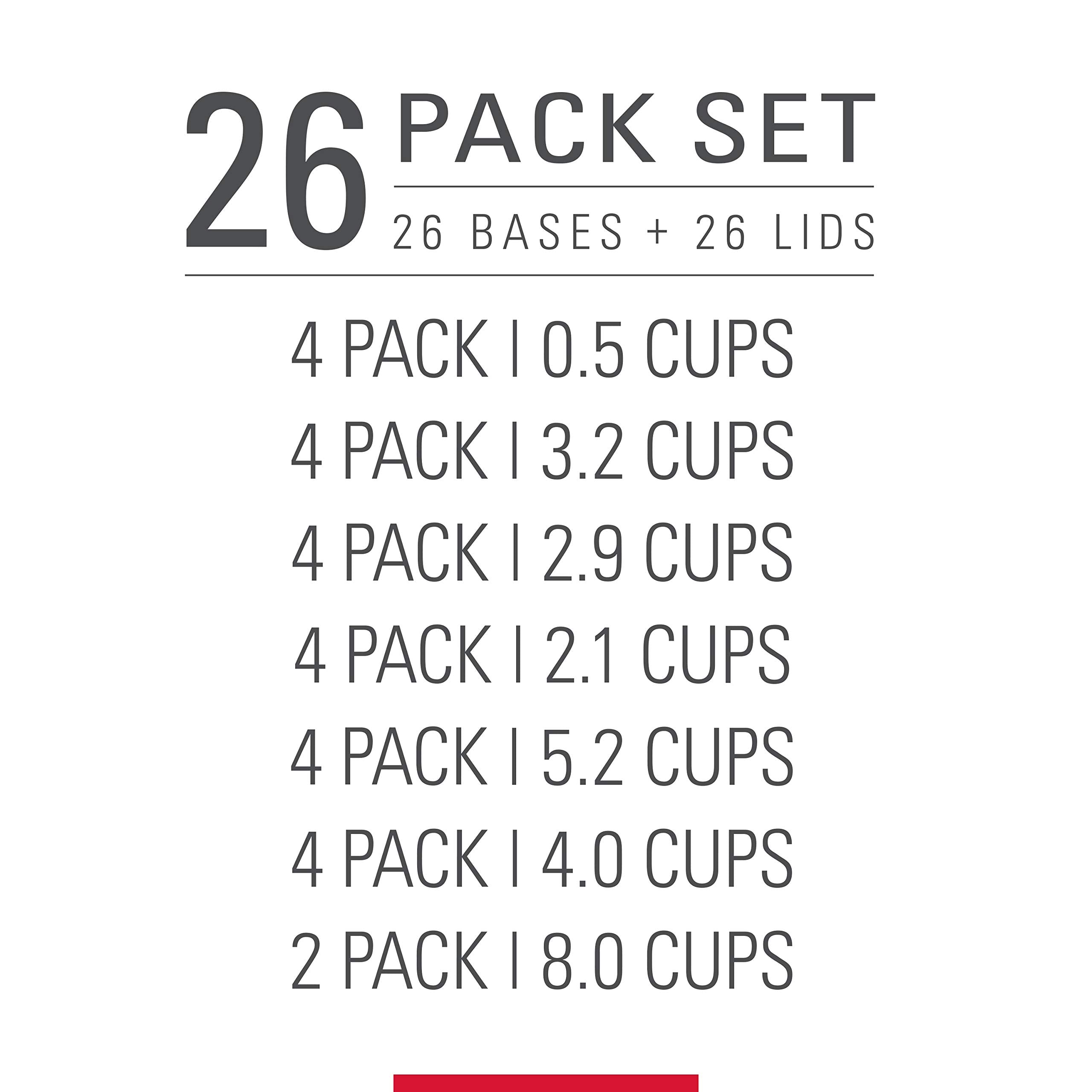 Rubbermaid Takealongs Food Storage Containers, Set Of 26, Clear