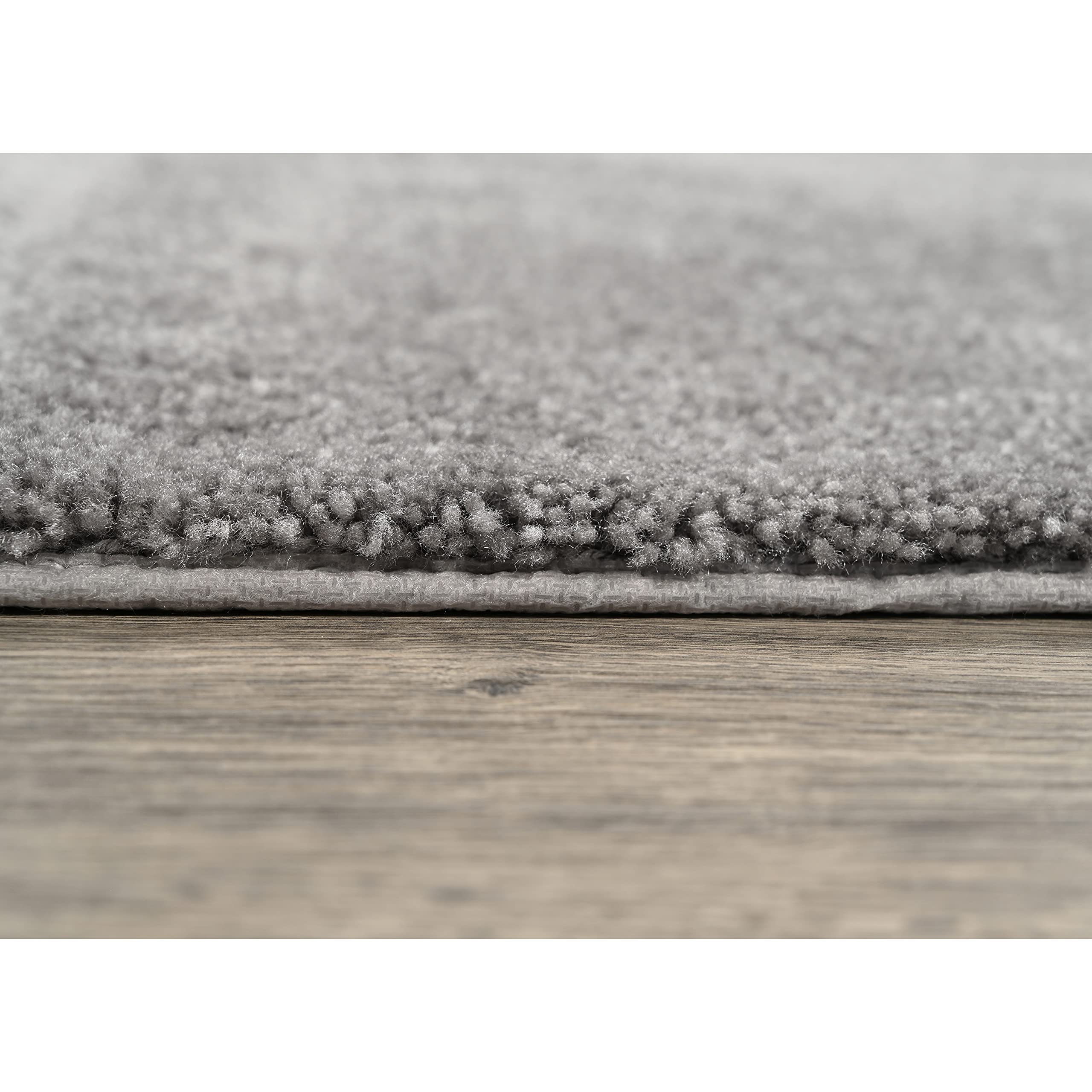 Garland Rug Traditional Nylon Washable Medium Gray 3 Piece Set - Lid, Contour, Bath Rug - Soft, Absorbent, And Stylish For Your
