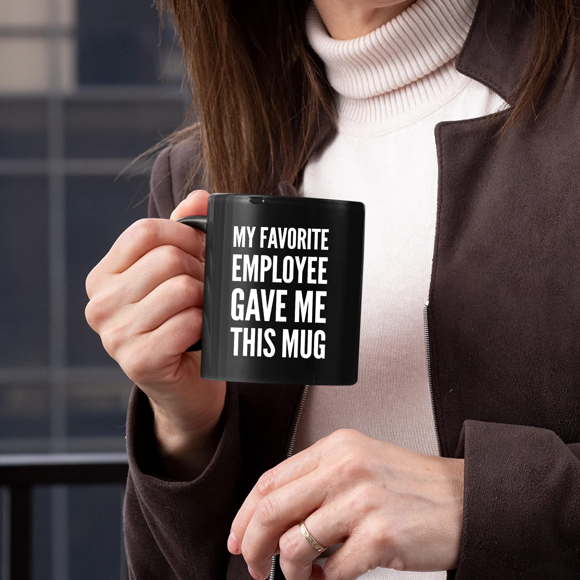 Panvola My Favorite Employee Gave Me This Mug Funny Boss Gifts From Employees Coworker Gifts To Employer Novelty Drinkware Ceram