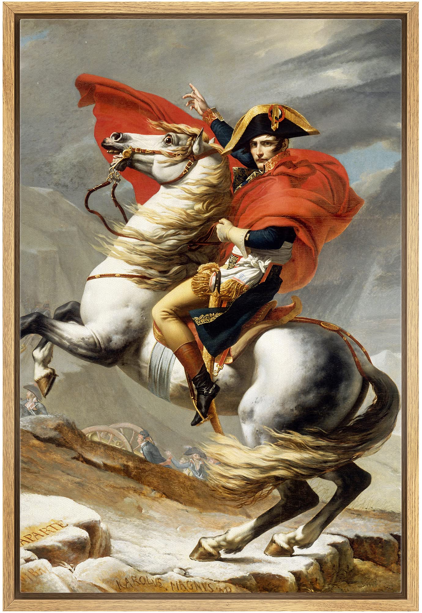 Wall26 Framed Canvas Print Wall Art Portrait Of Napoleon Bonaparte People Pop Culture Historical Realism Famous Closeup Multicol