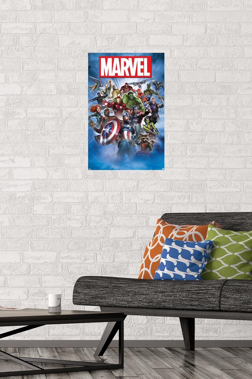 Trends International Marvel Comics - Group Shot Wall Poster, 14.725'' X 22.375'', Premium Unframed Version