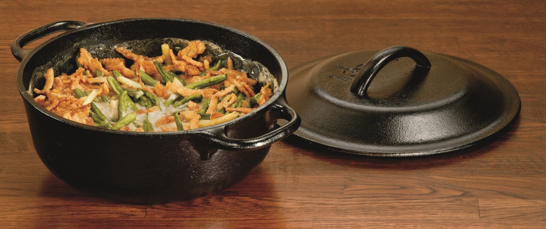 Lodge 2 Quart Pre-Seasoned Cast Iron Dutch Oven With Lid - Dual Handles - Use In The Oven, On The Stove, On The Grill Or Over Th