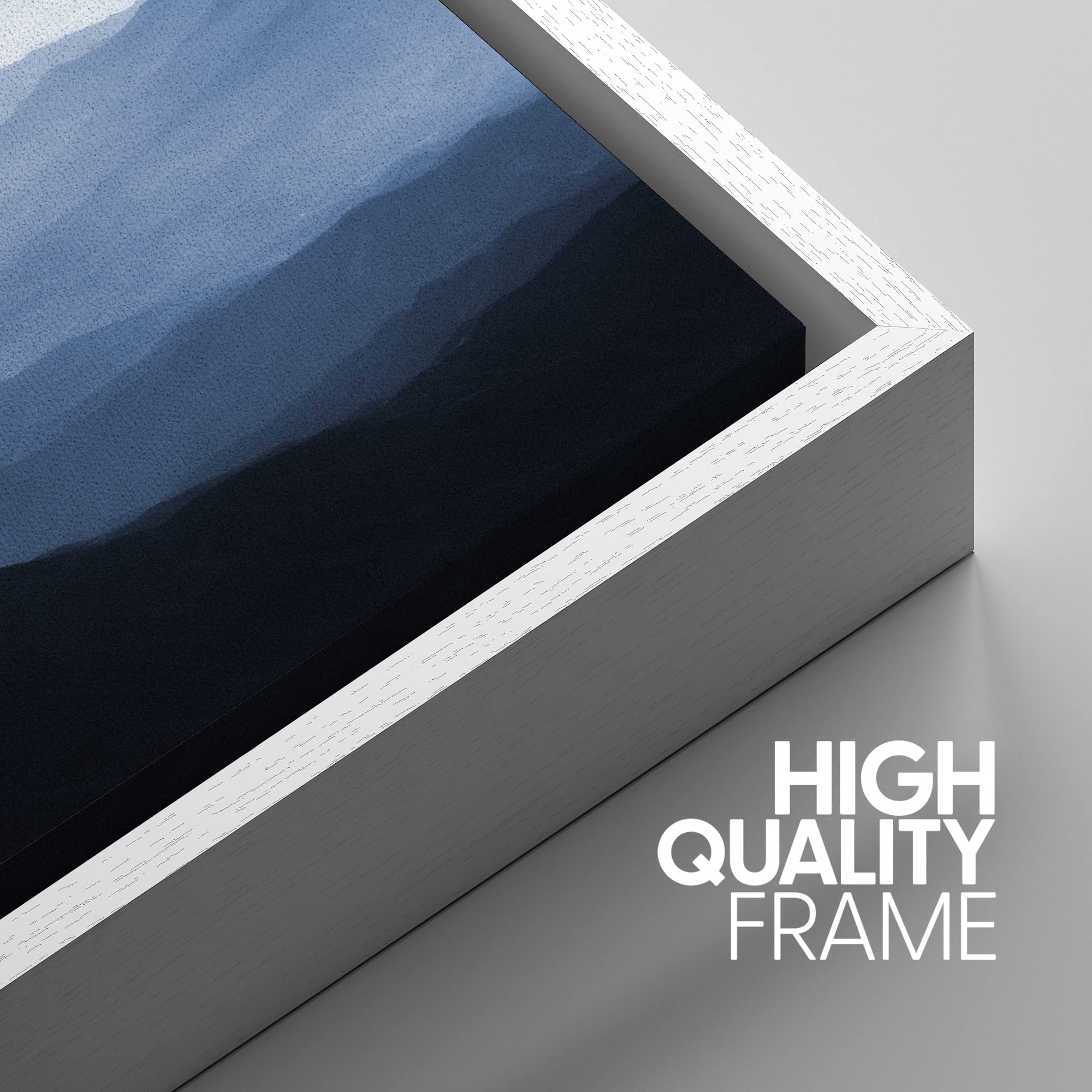 Signwin Framed Canvas Print Wall Art Set Aerial View Misty Mountain Forest Valley Nature Wilderness Photography Modern Art Rusti