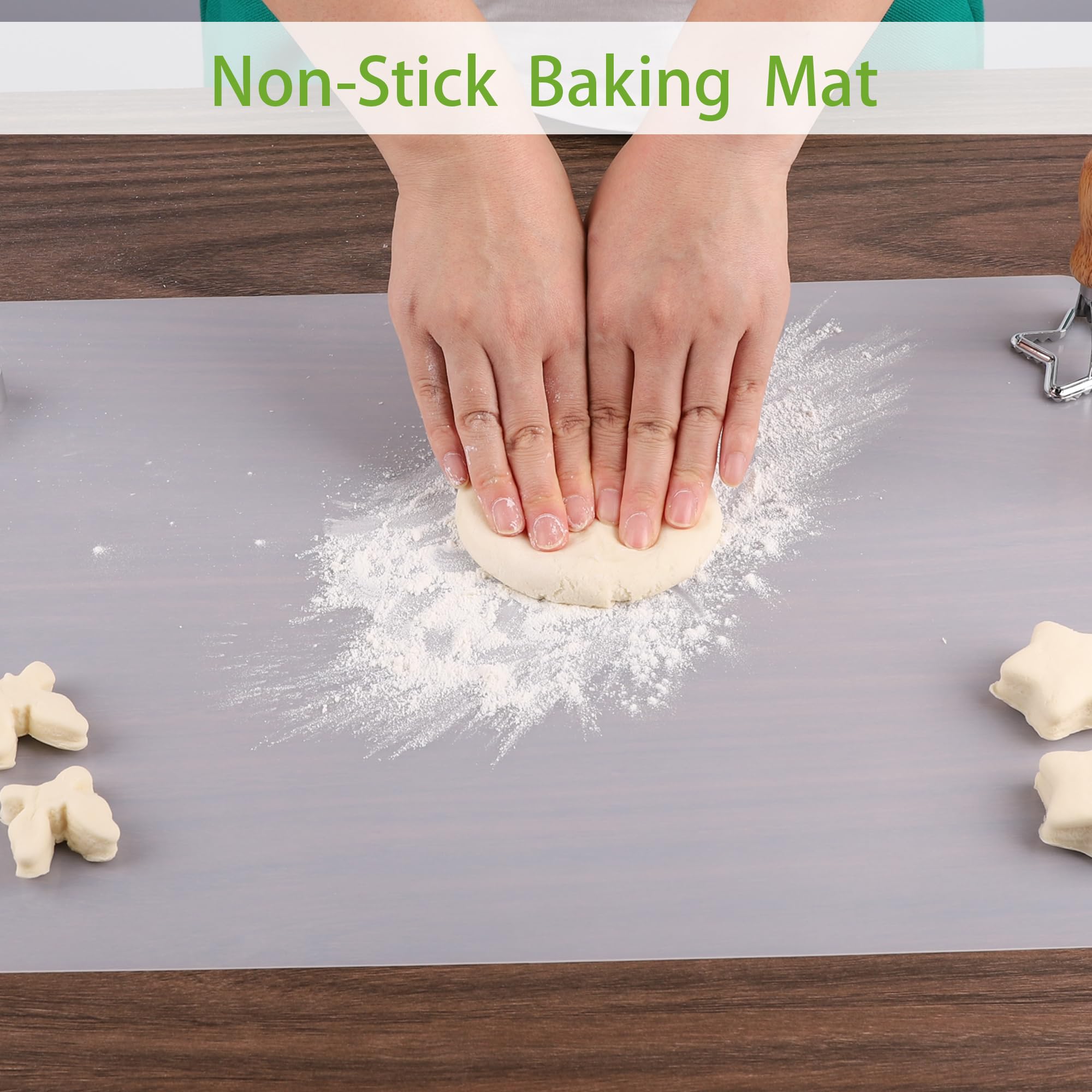 Janeart Clear Silicone Mat For Kitchen Counter, 10.24   X 14.2   (1Mm) Non-Slip Countertop Protector Liner, Small Non-Stick Baki