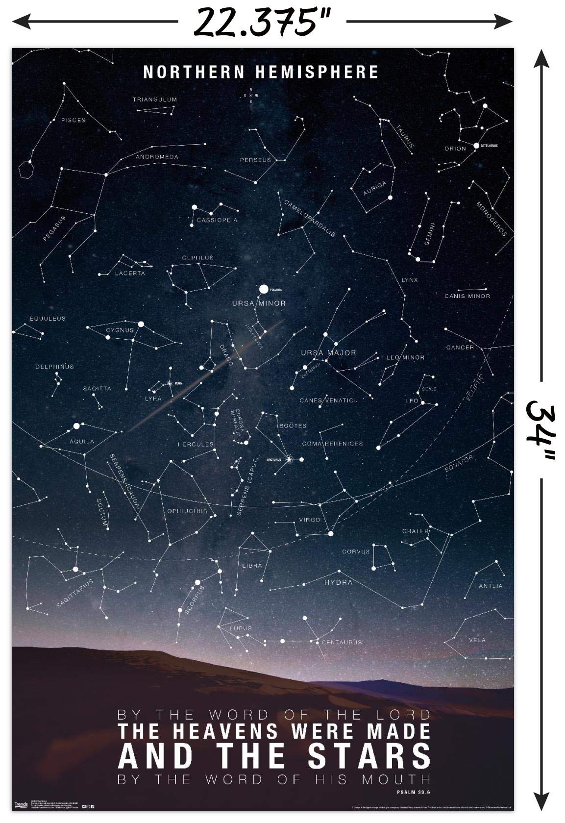 Trends International The Stars Wall Poster, 22.37'' X 34.00'', Poster & Clip Bundle