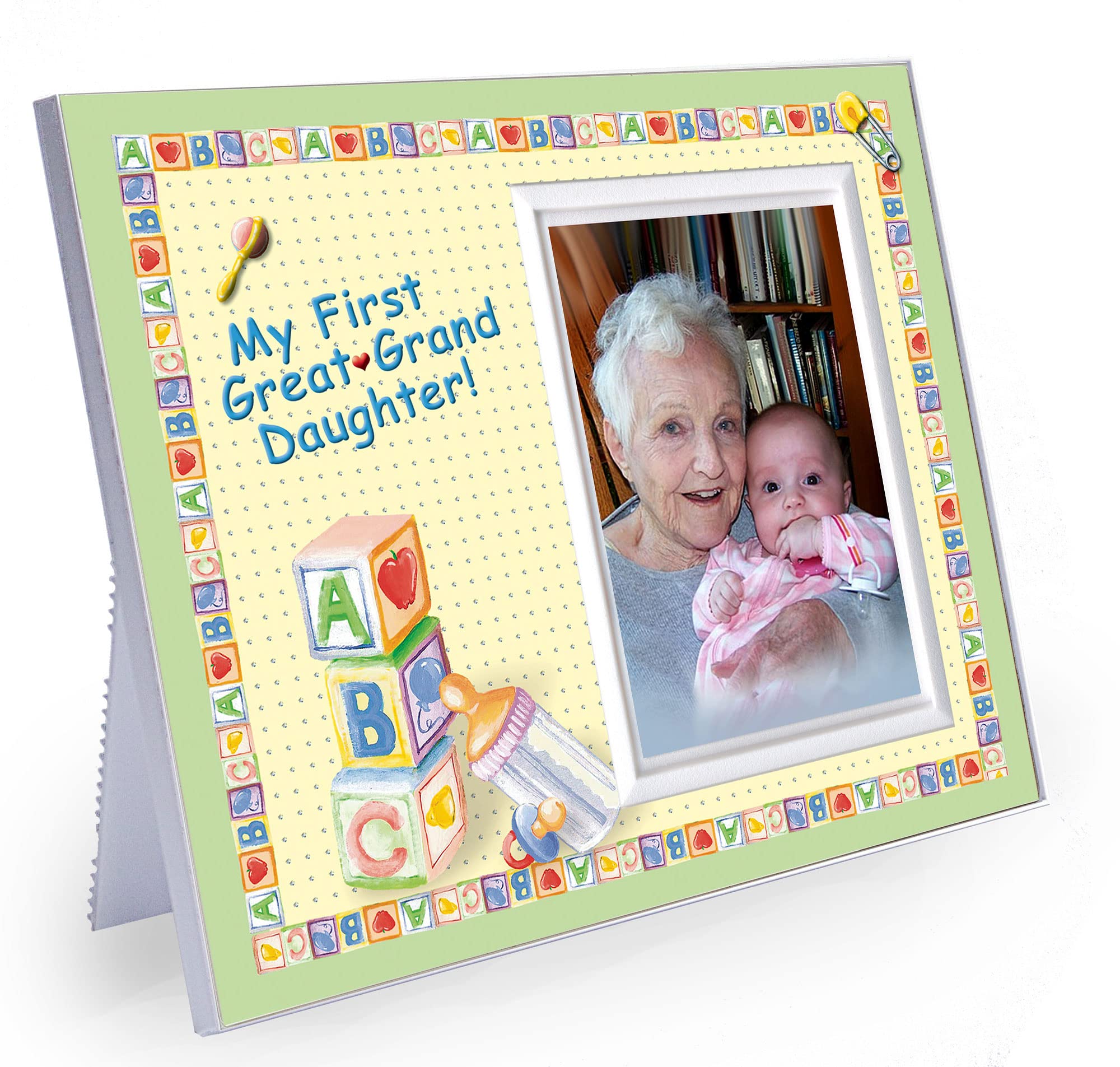 My First Great Granddaughter Picture Frame | New Great Grandparent Gifts | Baby Announcement Frame | Photo Frame Measures 8.25 x
