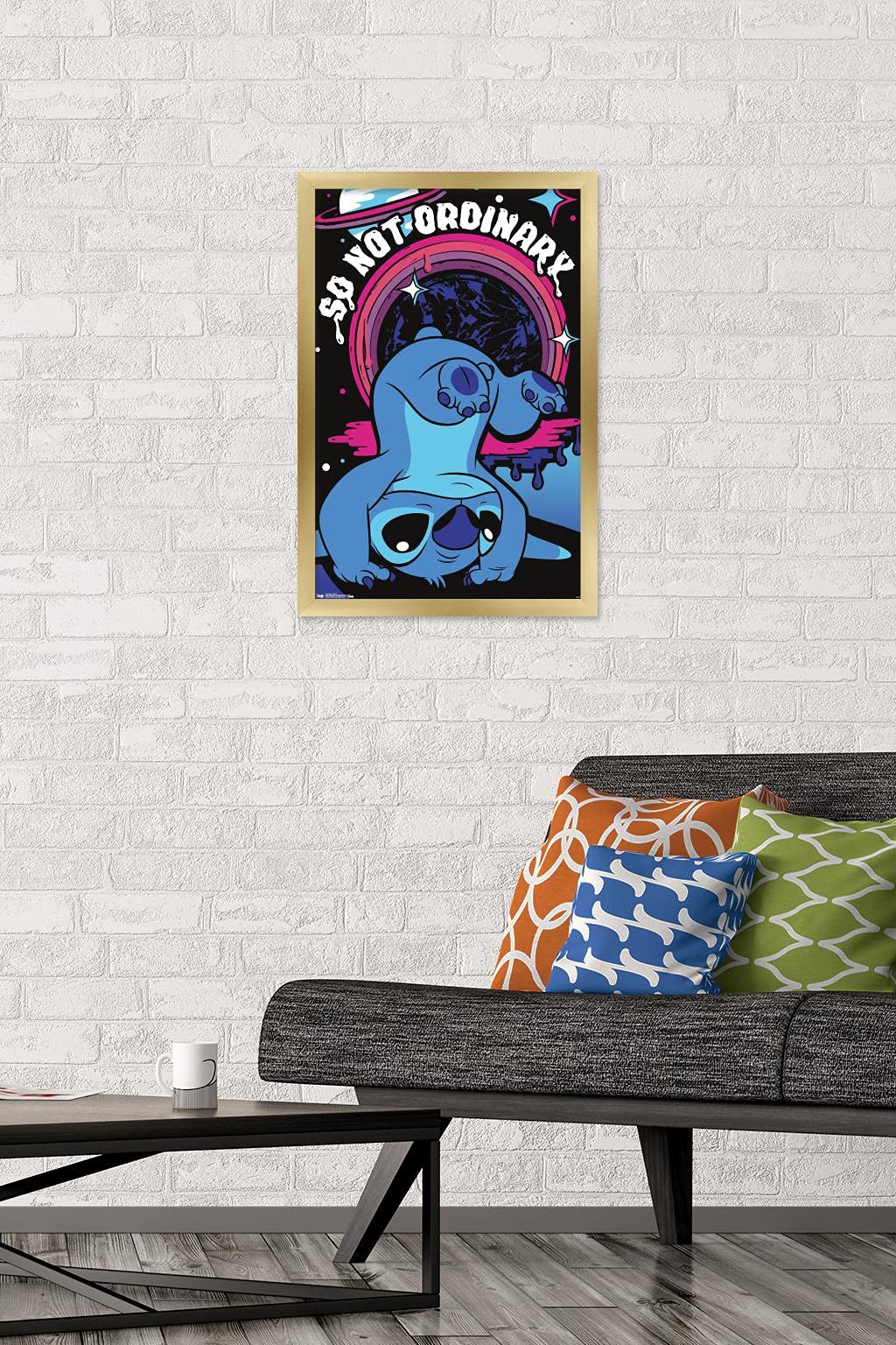 Trends International Disney Lilo And Stitch - Ordinary Wall Poster, 14.725'' X 22.375'', Gold Framed Version