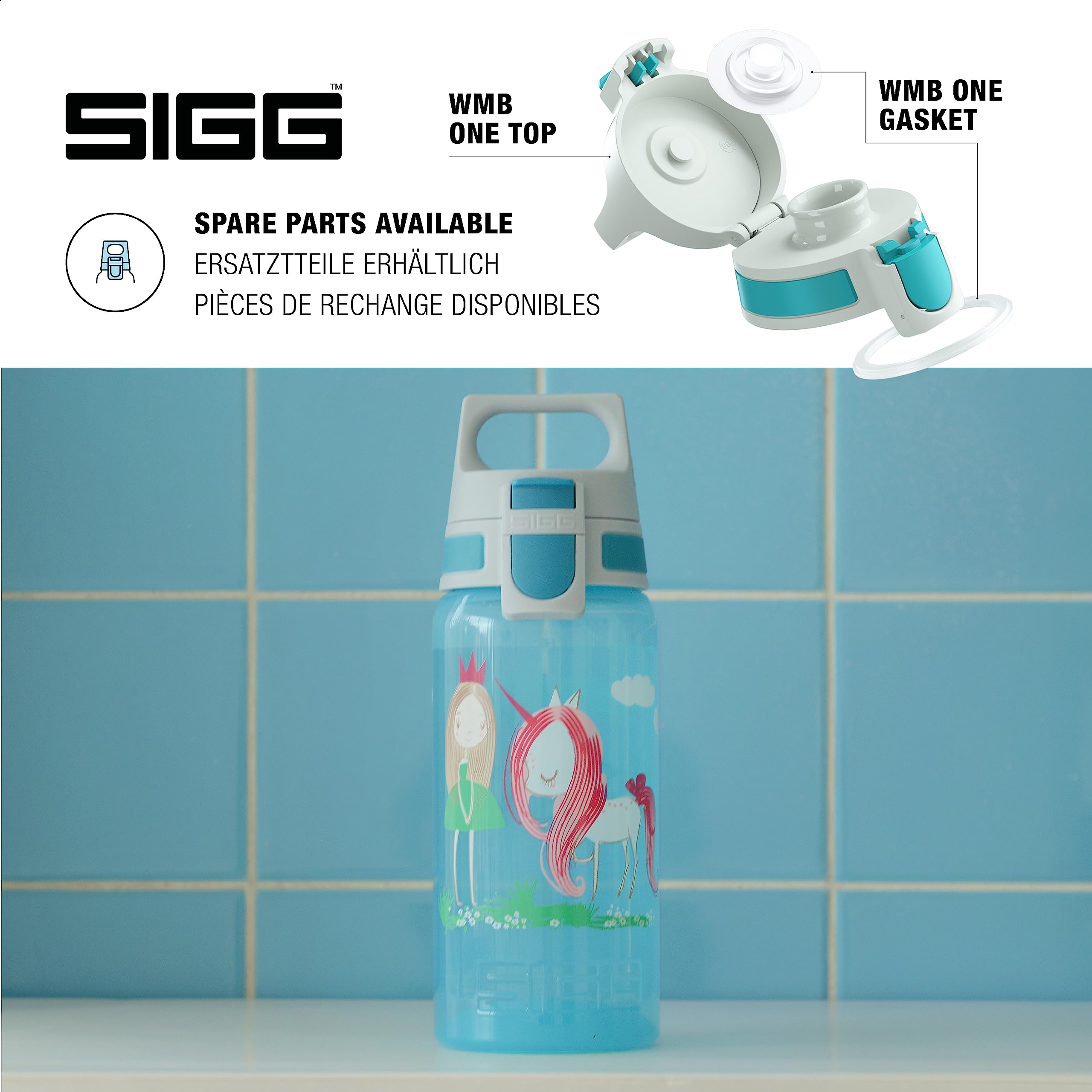 Sigg - Kids Water Bottle - Viva One Believe In Miracles - Suitable For Carbonated Beverages - Leakproof - Dishwasher Safe - Bpa