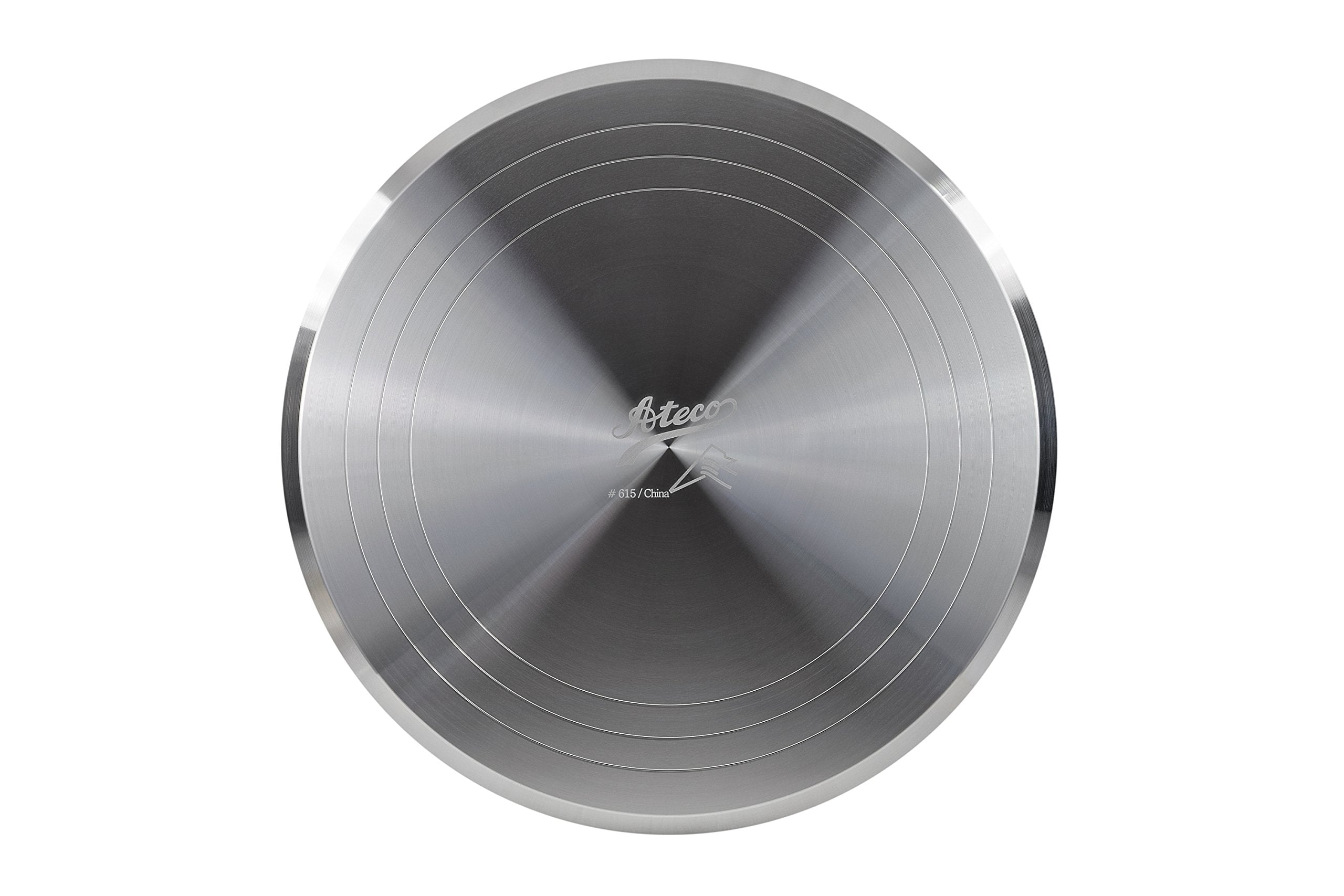 Ateco Revolving Cake Decorating Stand, 615 12'' Round, Aluminum Base, White