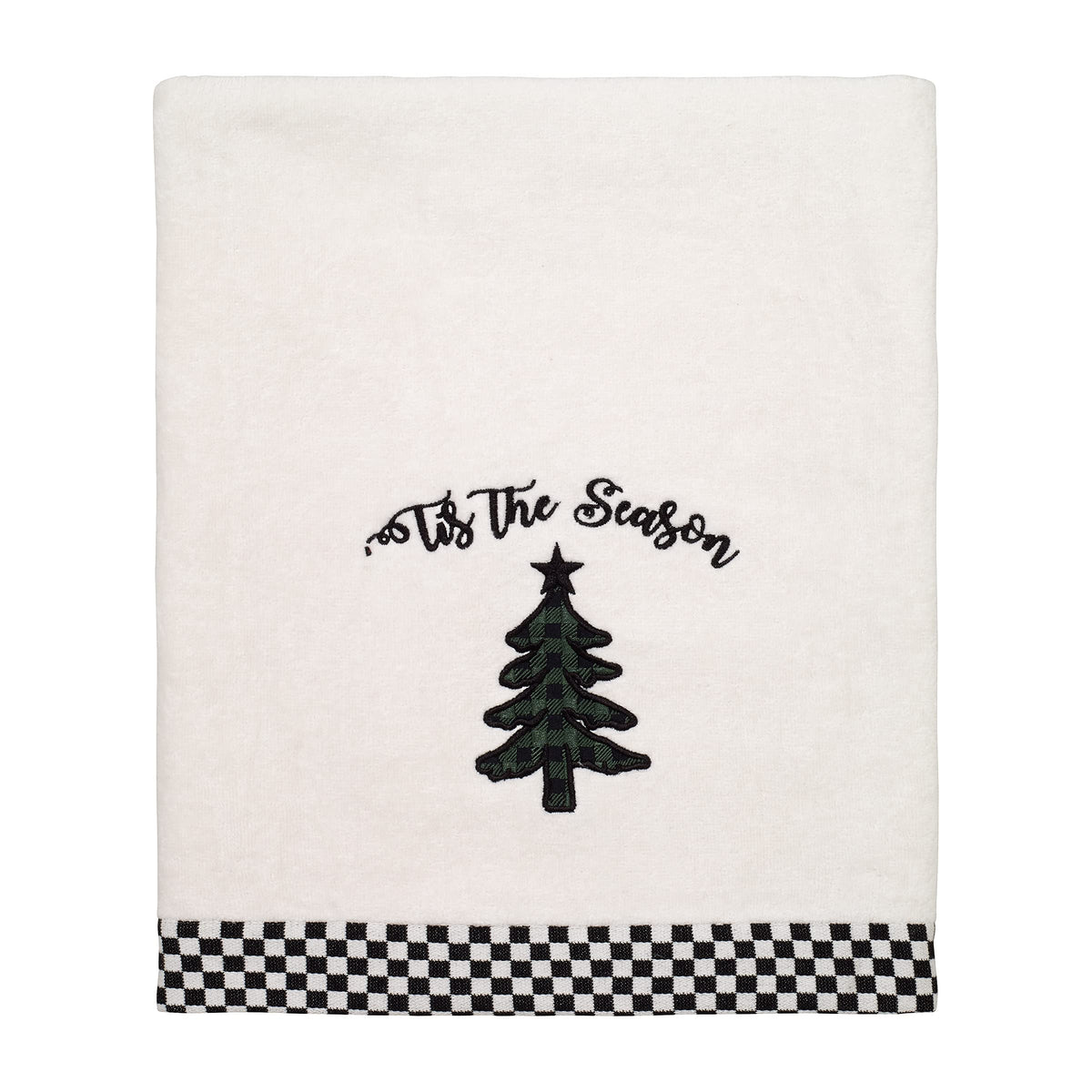 Avanti Linens - Bath Towel, Soft & Absorbent Cotton Velour, Christmas Decorations (Tis The Season Collection)