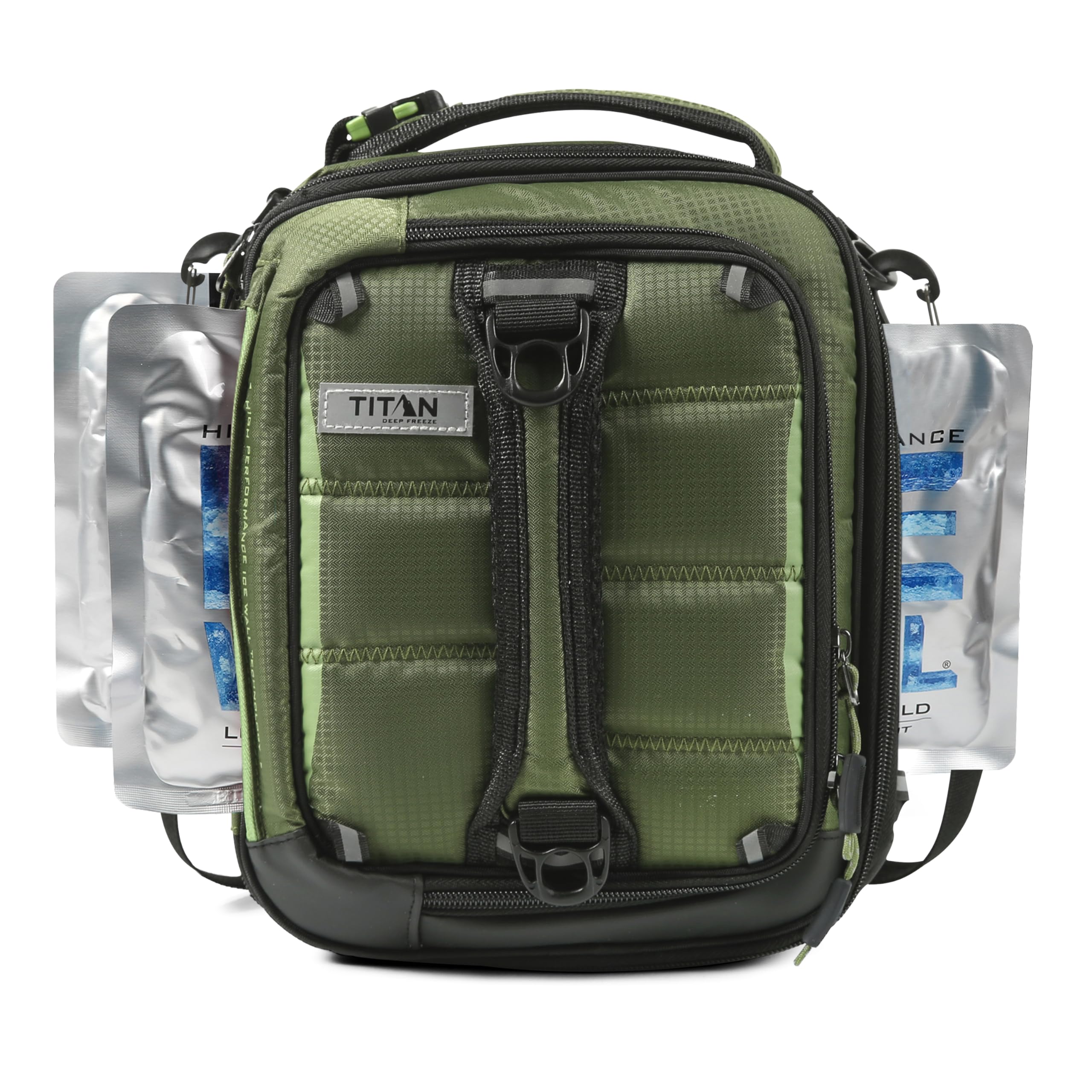 Titan High Performance Fridge Cold Expandable Lunch Pack - Insulated Lunch Bag - Olive Gree