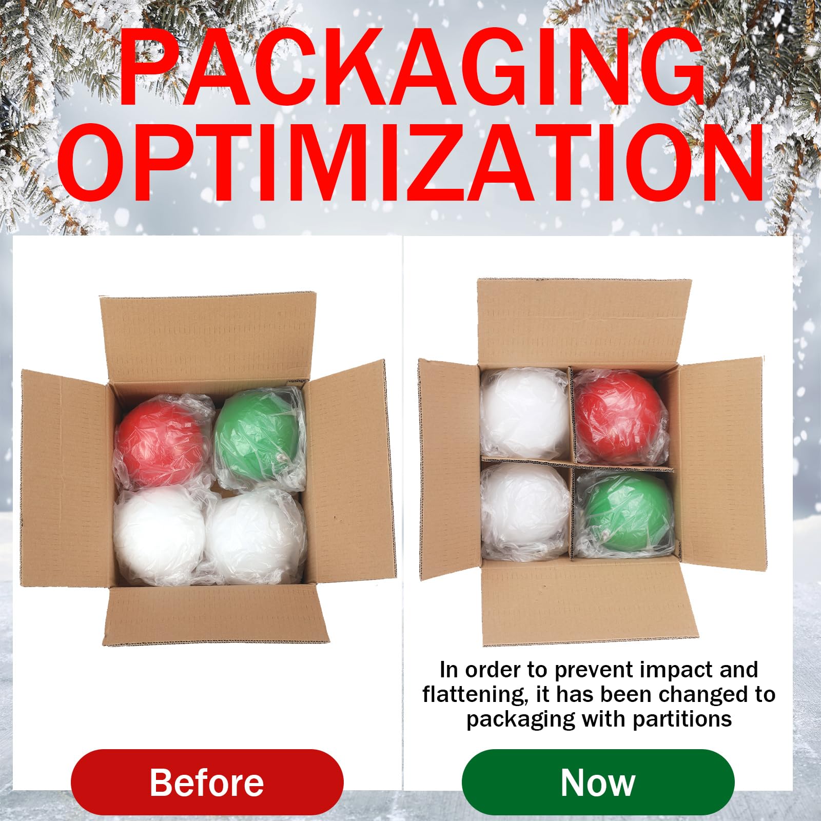 Jenaai 6 Inch Large Christmas Ball Ornaments Giant Jumbo Shiny Christmas Ornament Extra Large Balls with String and Cap for Lawn