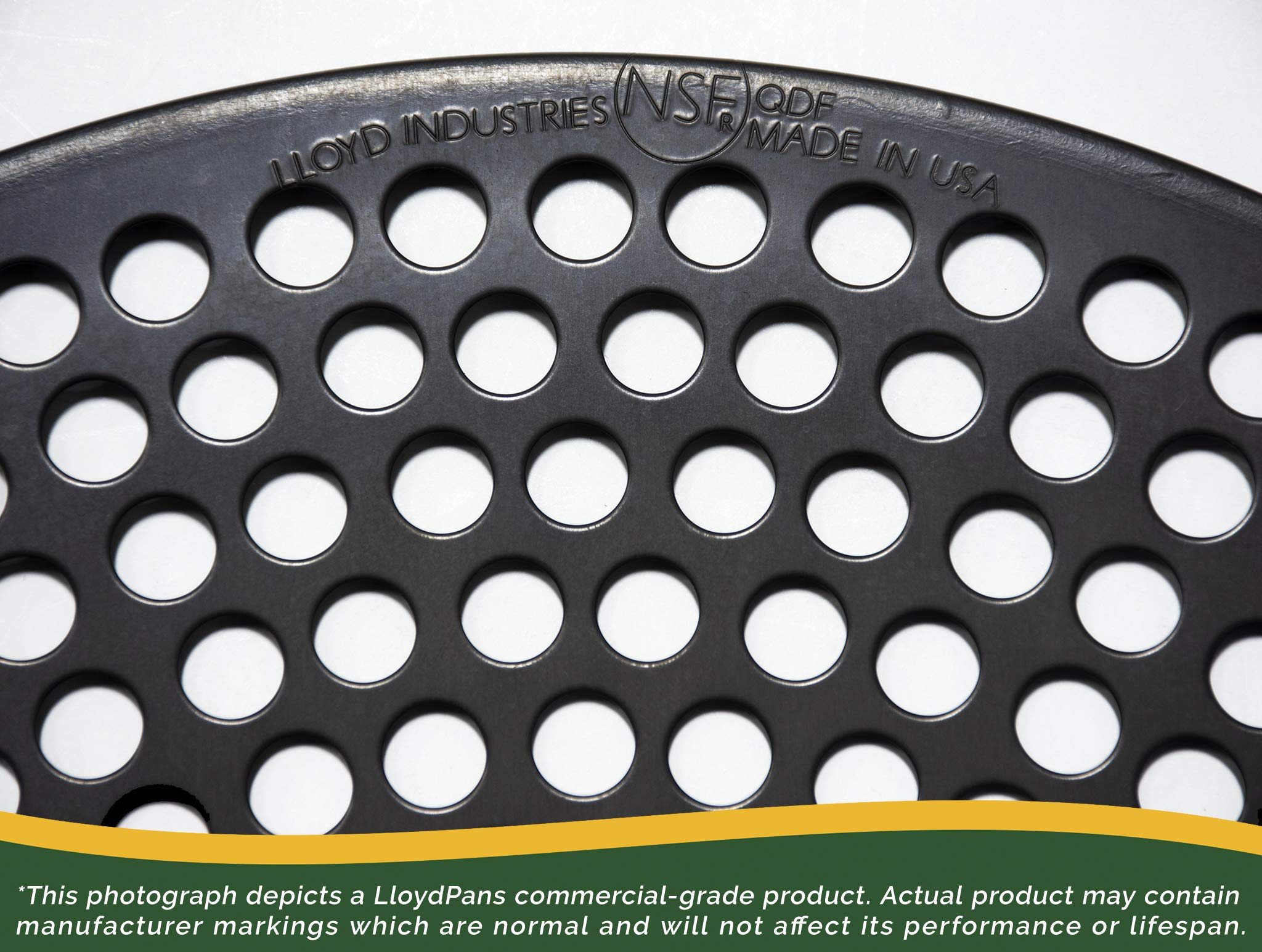 Lloydpans Quik-Disks, Pre Seasoned Pstk, Perforated Pizza (1, 10 Inch)