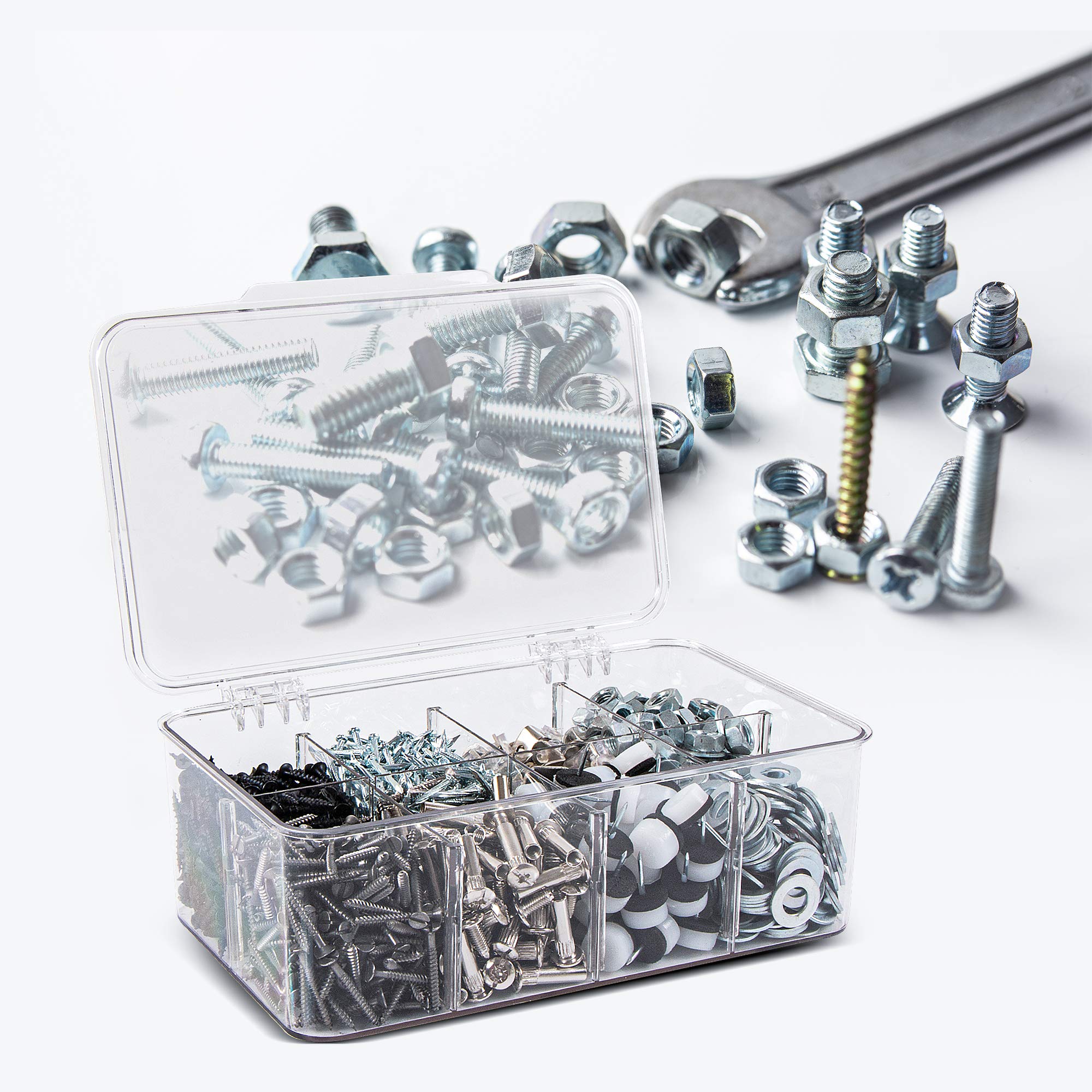 Utopia Home 1 Pack Tea Bag Organizer - Stackable Tea Bag Storage Organizer With Lid - Tea Bag Holder For Kitchen Organizers And