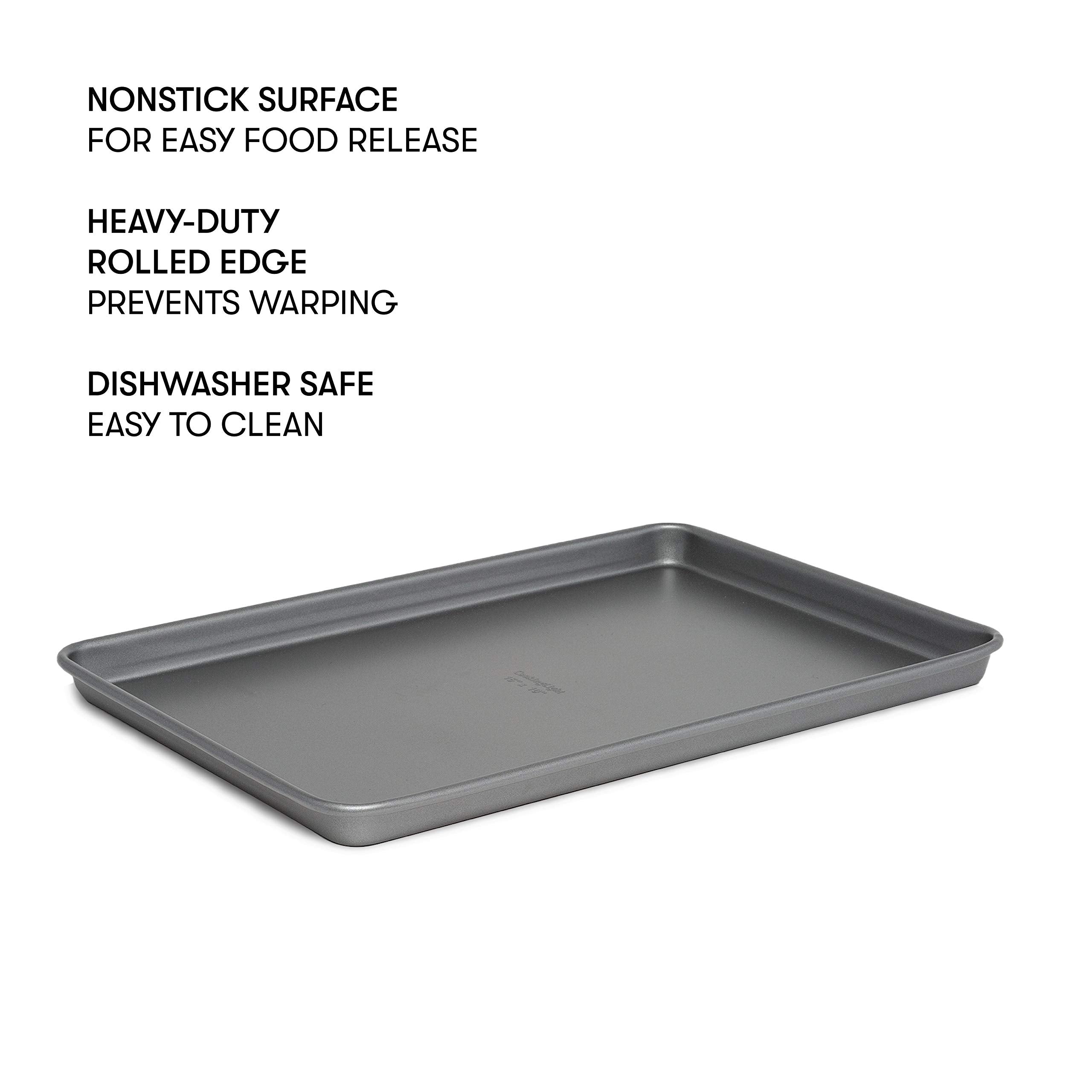 Cooking Light Heavy Duty Nonstick Bakeware Carbon Steel Baking Sheet Or Cookie Sheet With Quick Release Coating, Manufactured Wi