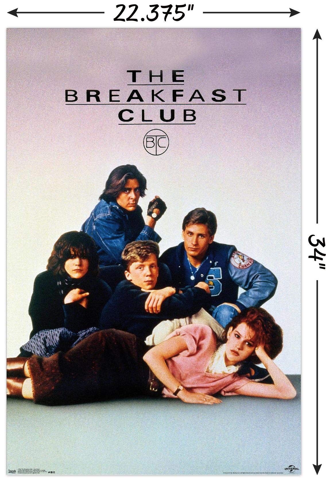 Trends International The Breakfast Club - One Sheet Wall Poster, 22.375'' X 34'', Poster & Clip Bundle