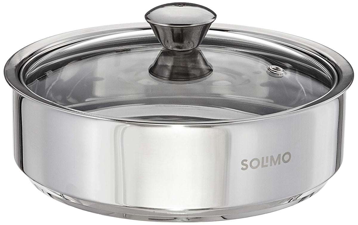 Solimo Stainless Steel Insulated Solid Roti Server, 1.2 L, Silver ...