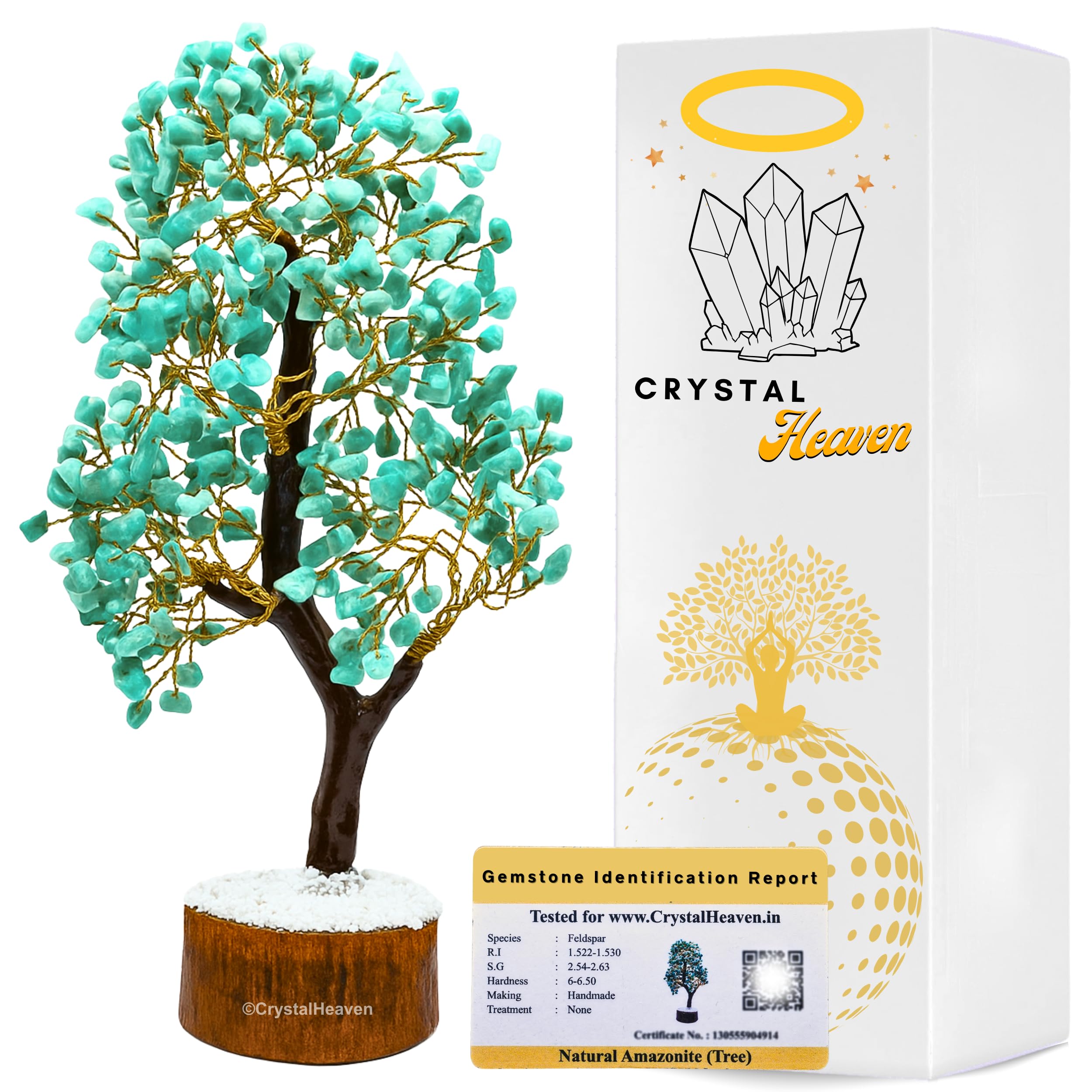 Charoite Crystal Tree For Good Luck - Healing Crystals Money Tree For Wealth, Positive Energy At Home Office - Decorative Spirit