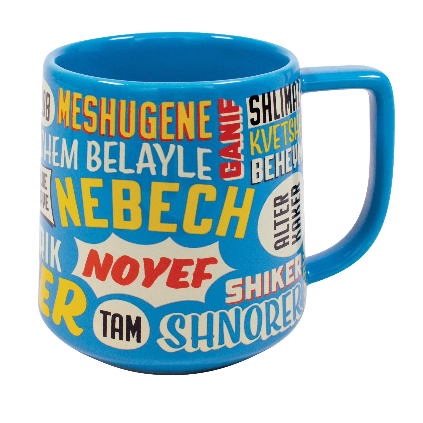 The Unemployed Philosophers Guild Yiddish Insults Mug - Nudnik To Tipish And More